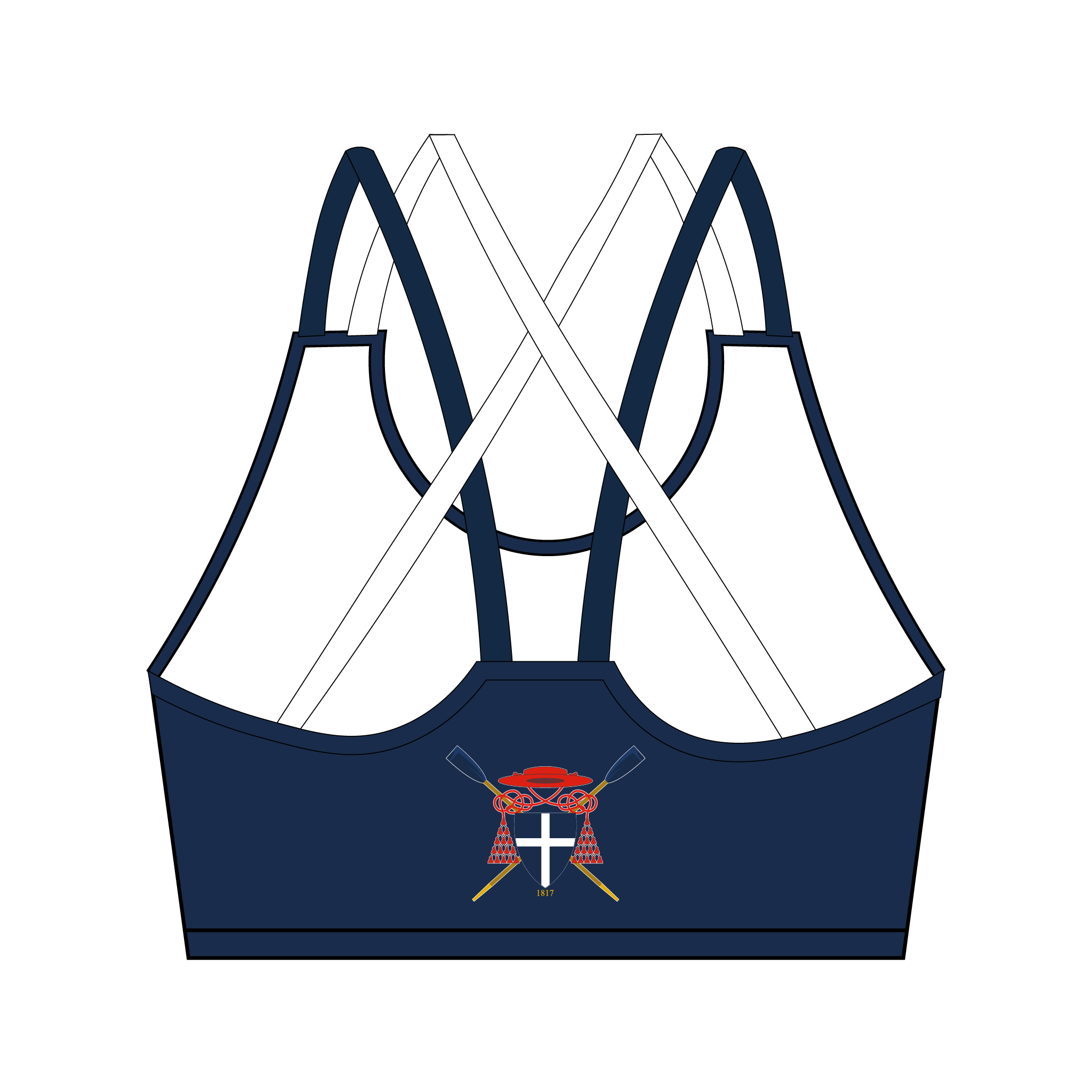 Christ Church Boat Club Strappy Sports Bra
