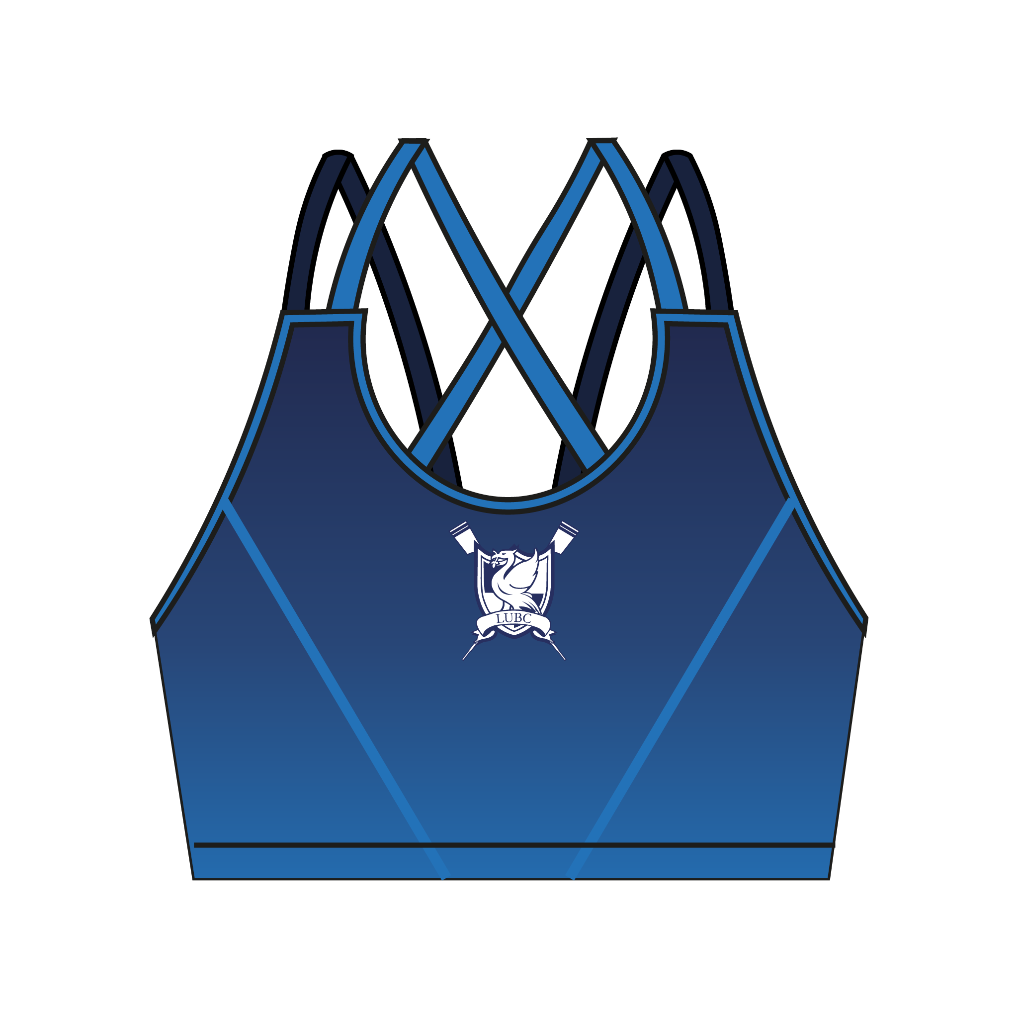 Liverpool University Boat Club Strappy Sports Bra 2