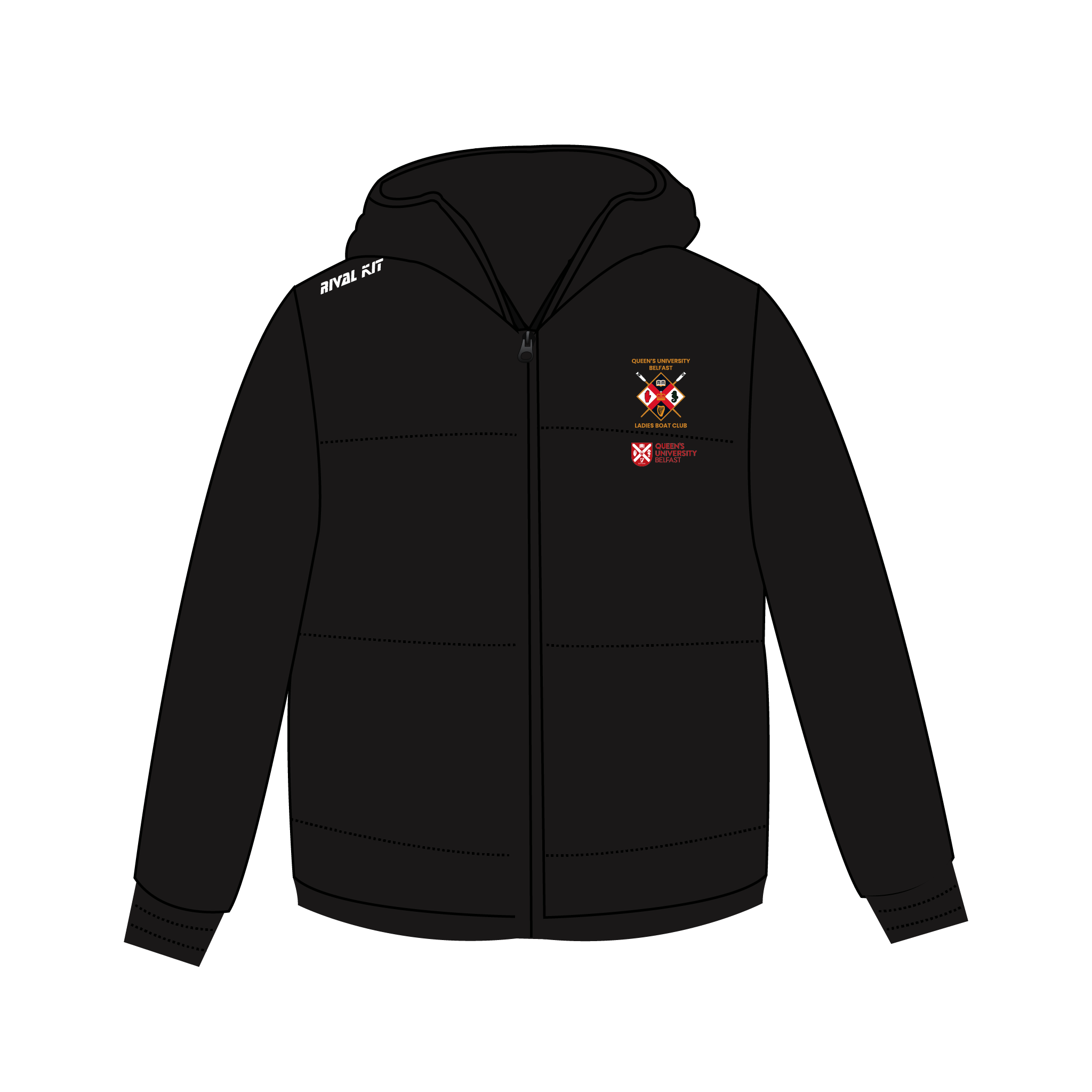 Queen's University Belfast Ladies Boat Club Puffa Jacket