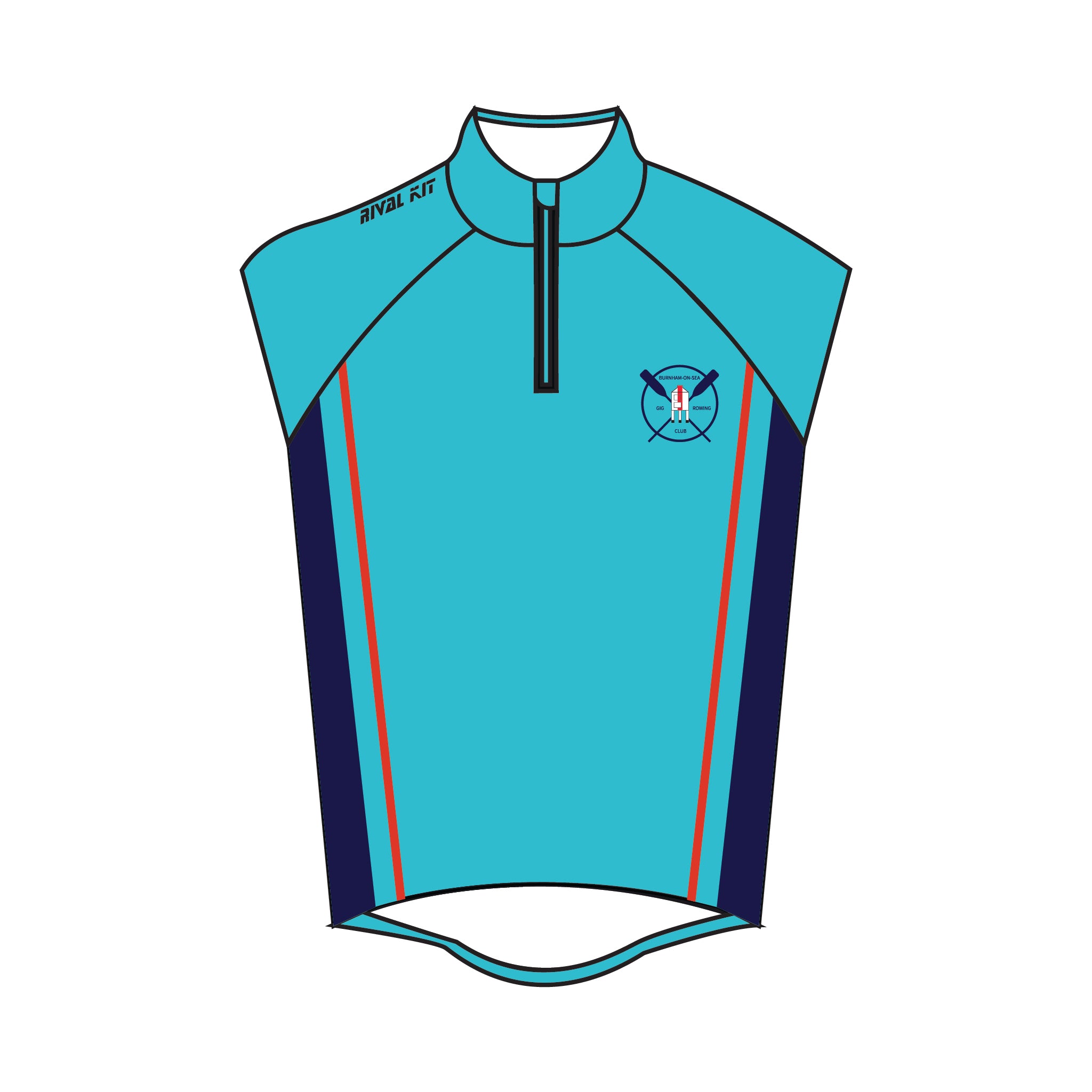 Burnham-On-Sea Gig Rowing Club Thermal Gilet 2