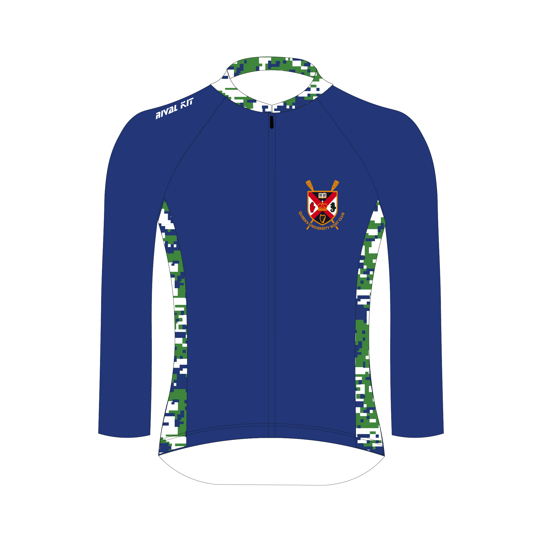 Queen's University Belfast Men's Boat Club Long Sleeve Cycling Jersey