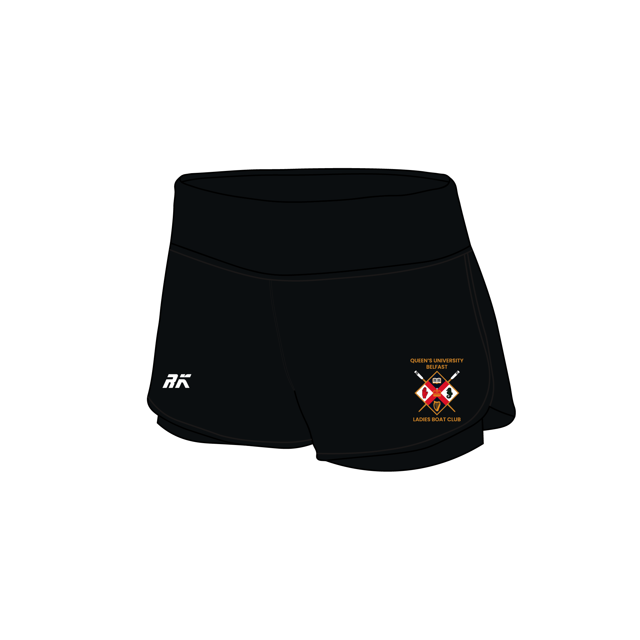 Queen's University Belfast Ladies Boat Club Female Gym Shorts