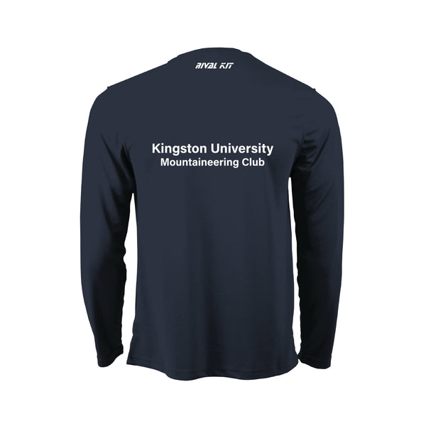 Kingston University Mountaineering Club Navy Long Sleeve Gym T-shirt