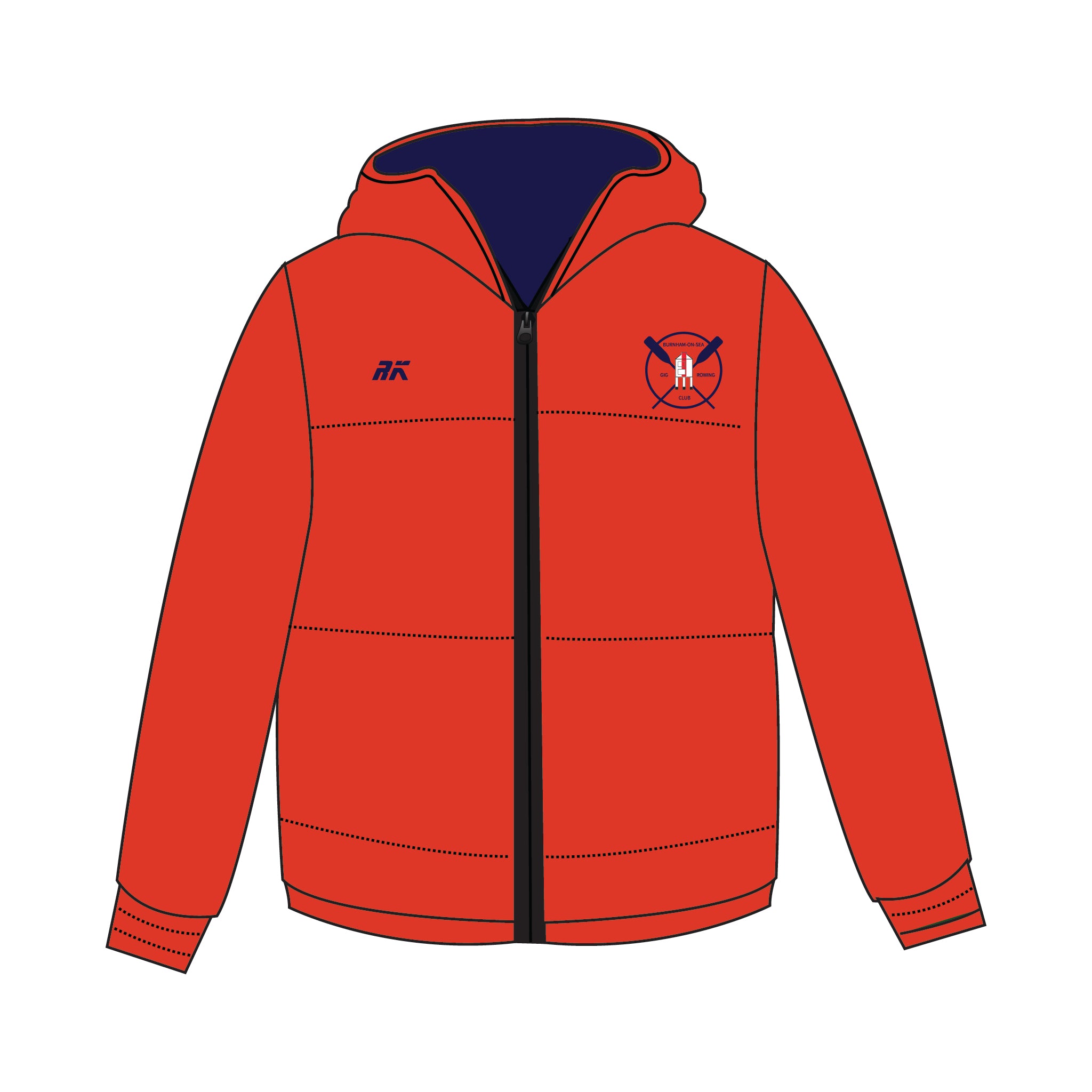 Burnham-On-Sea Gig Rowing Club Puffa Jacket