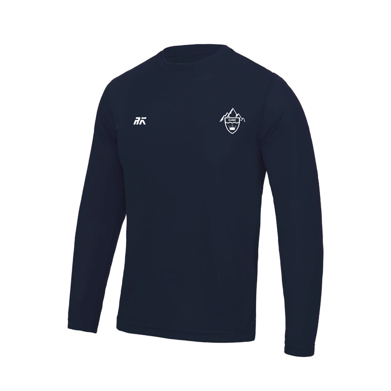 Kingston University Mountaineering Club Navy Long Sleeve Gym T-shirt