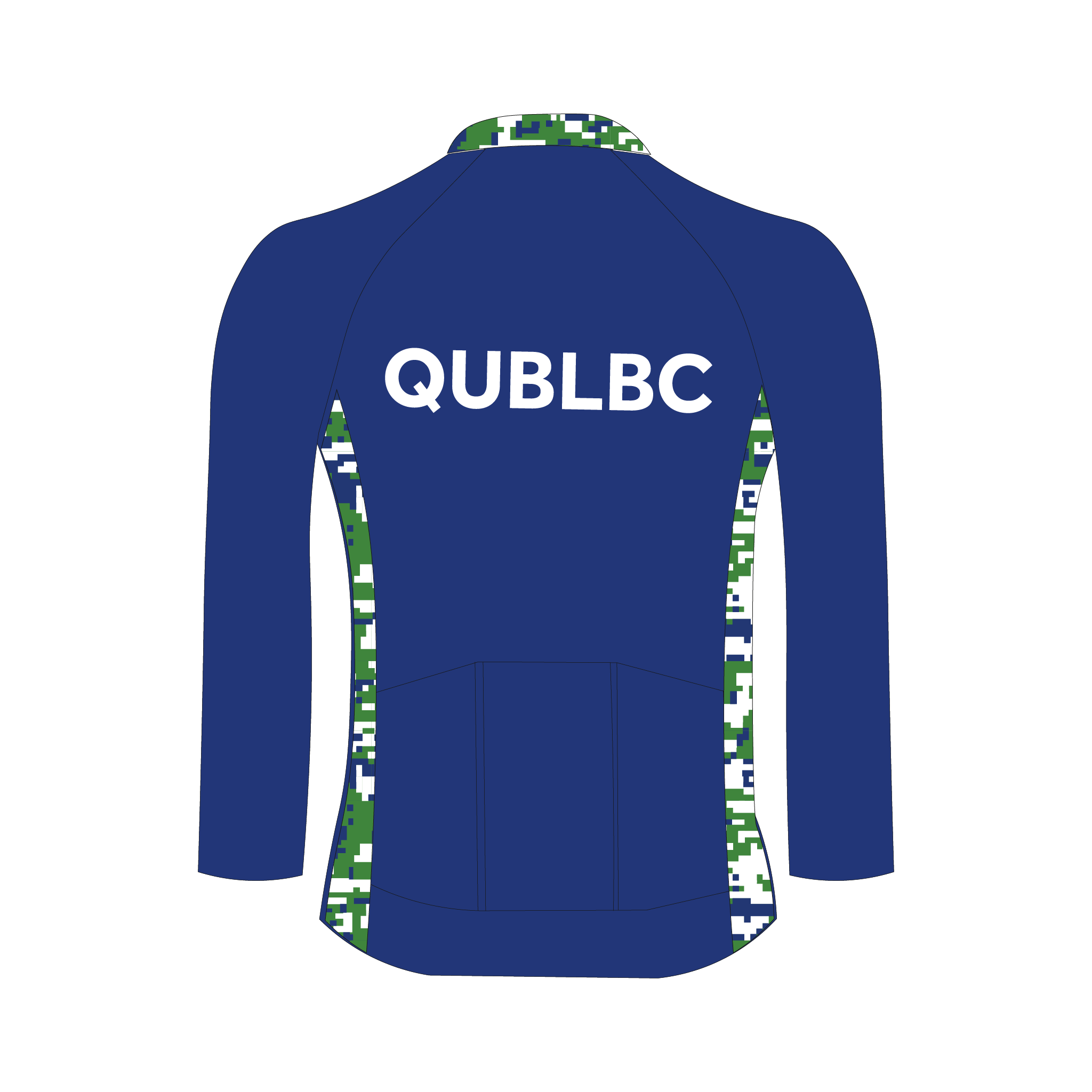 Queen's University Belfast Ladies Boat Club Long Sleeve Blue Cycling Jersey