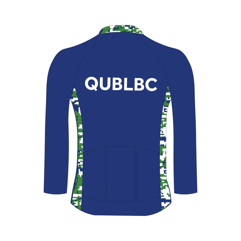 Queen's University Belfast Ladies Boat Club Long Sleeve Blue Cycling Jersey