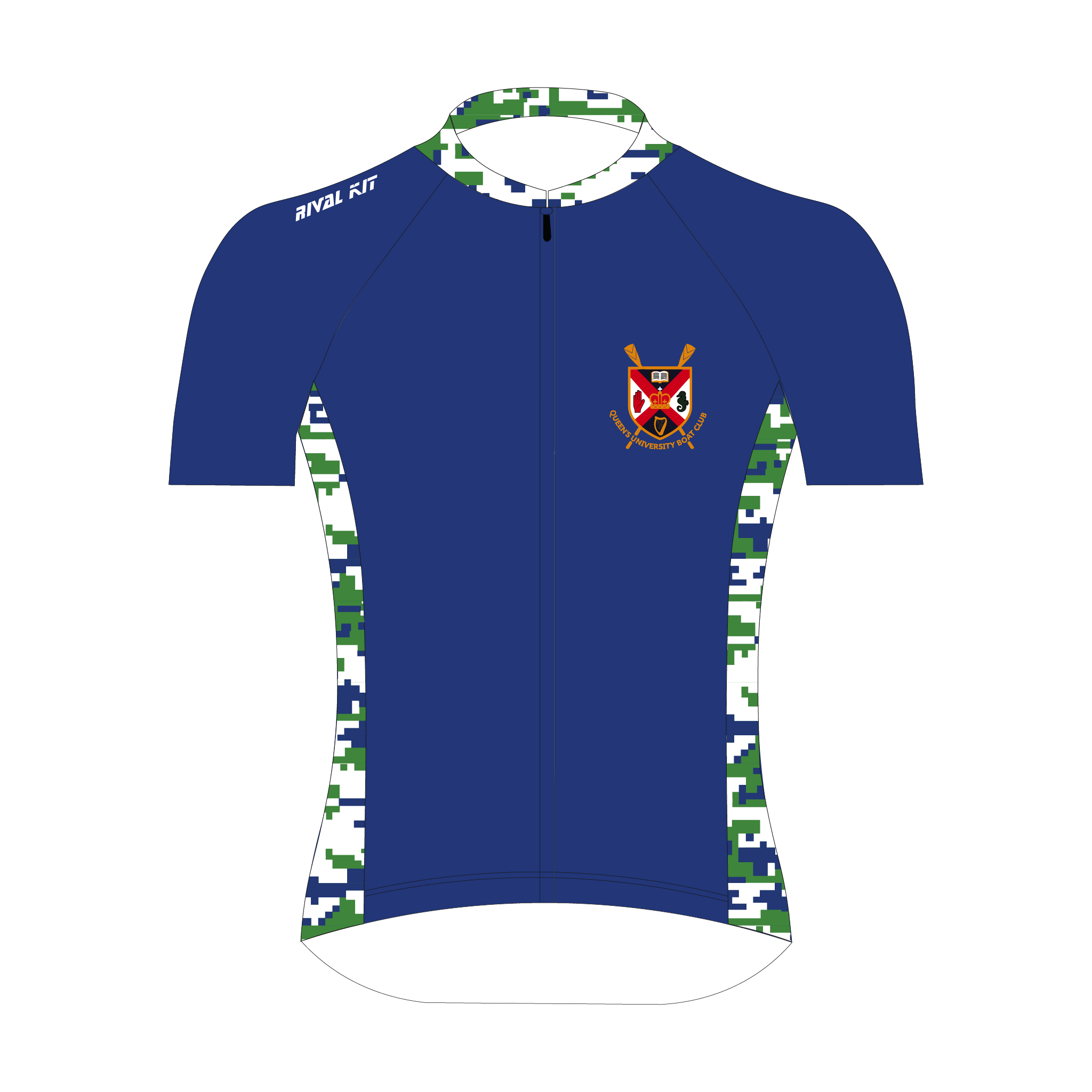 Queen's University Belfast Men's Boat Club Short Sleeve Cycling Jersey