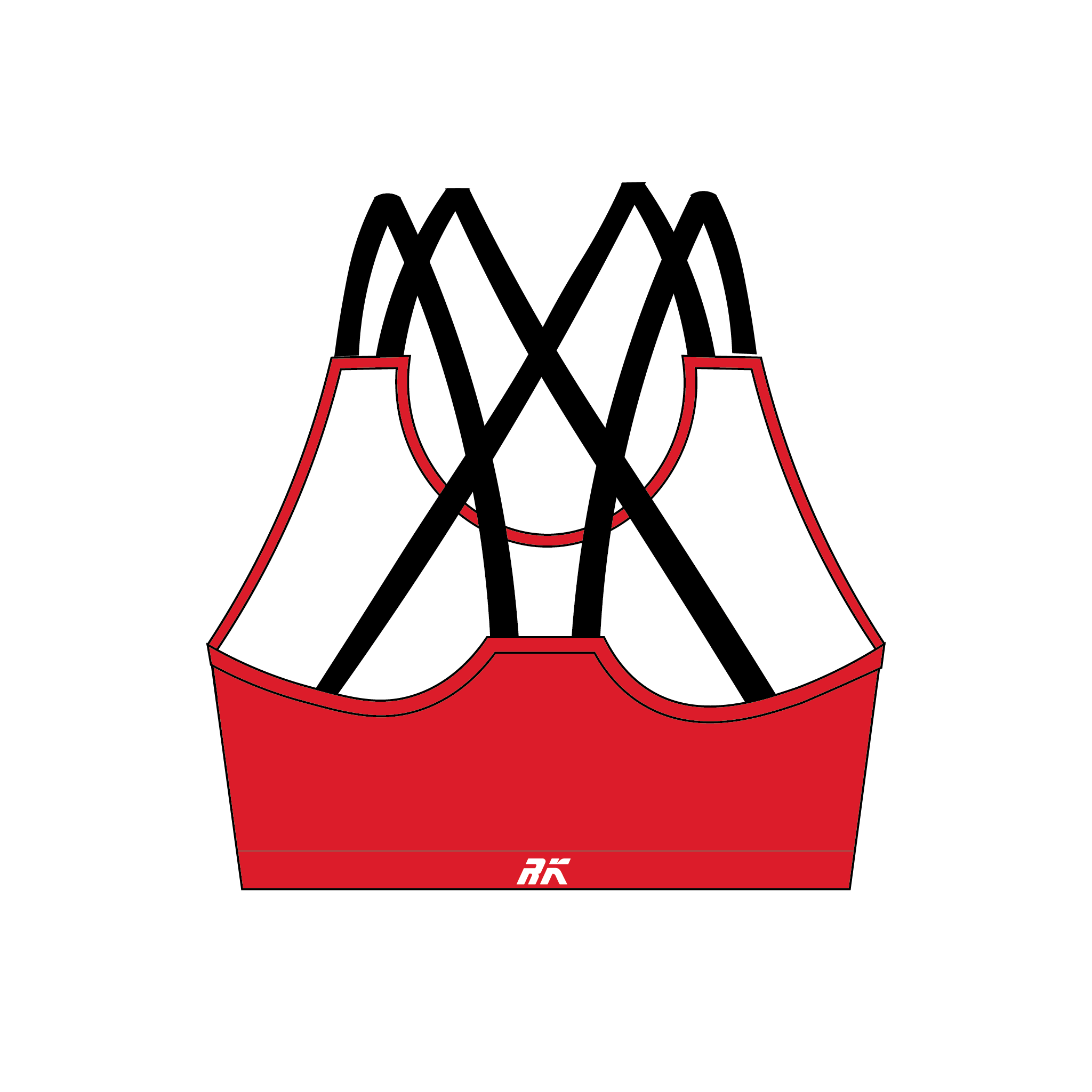 Manchester Wildcats Red Sports Bra