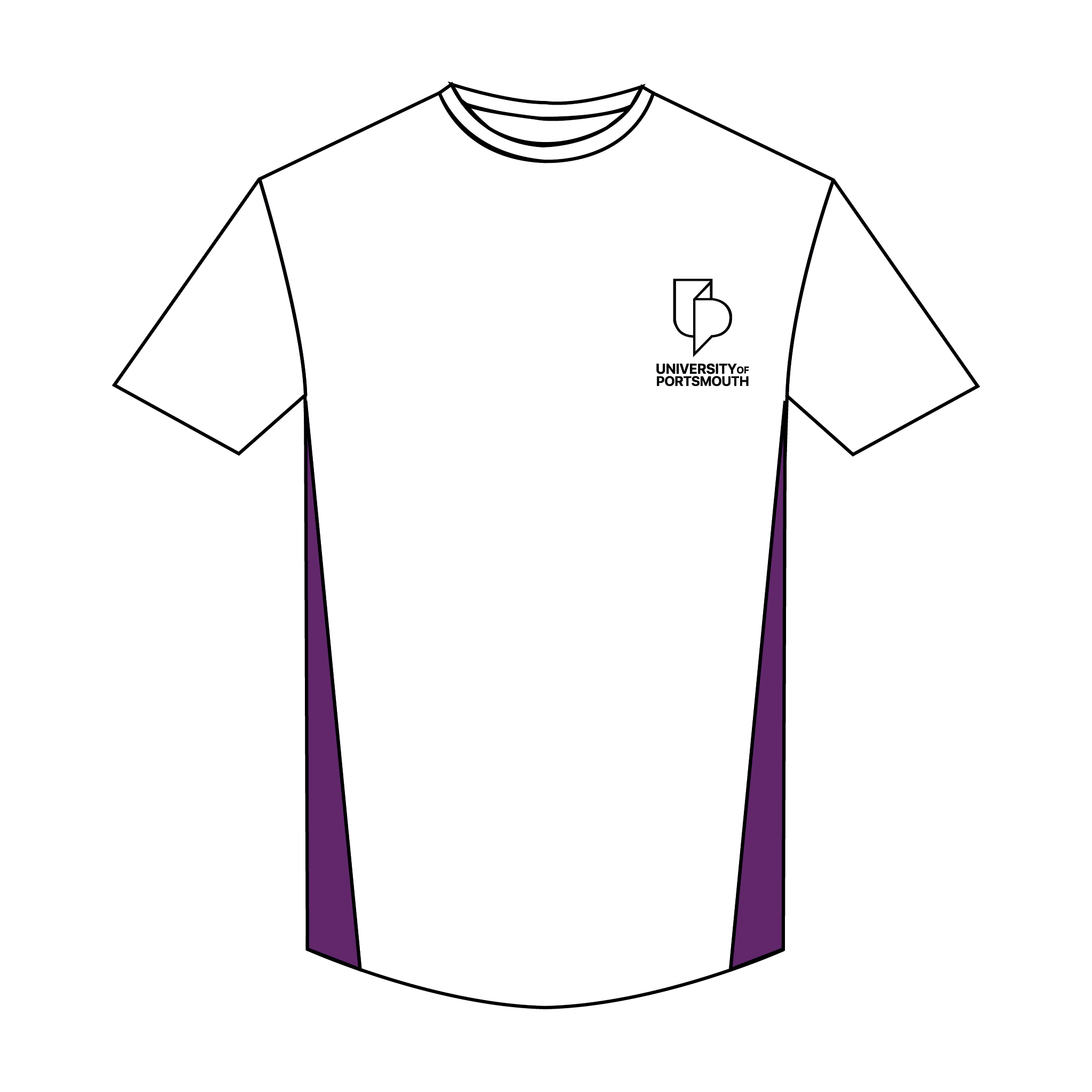 University of Portsmouth Rowing Bespoke Short Sleeve Gym T-shirt