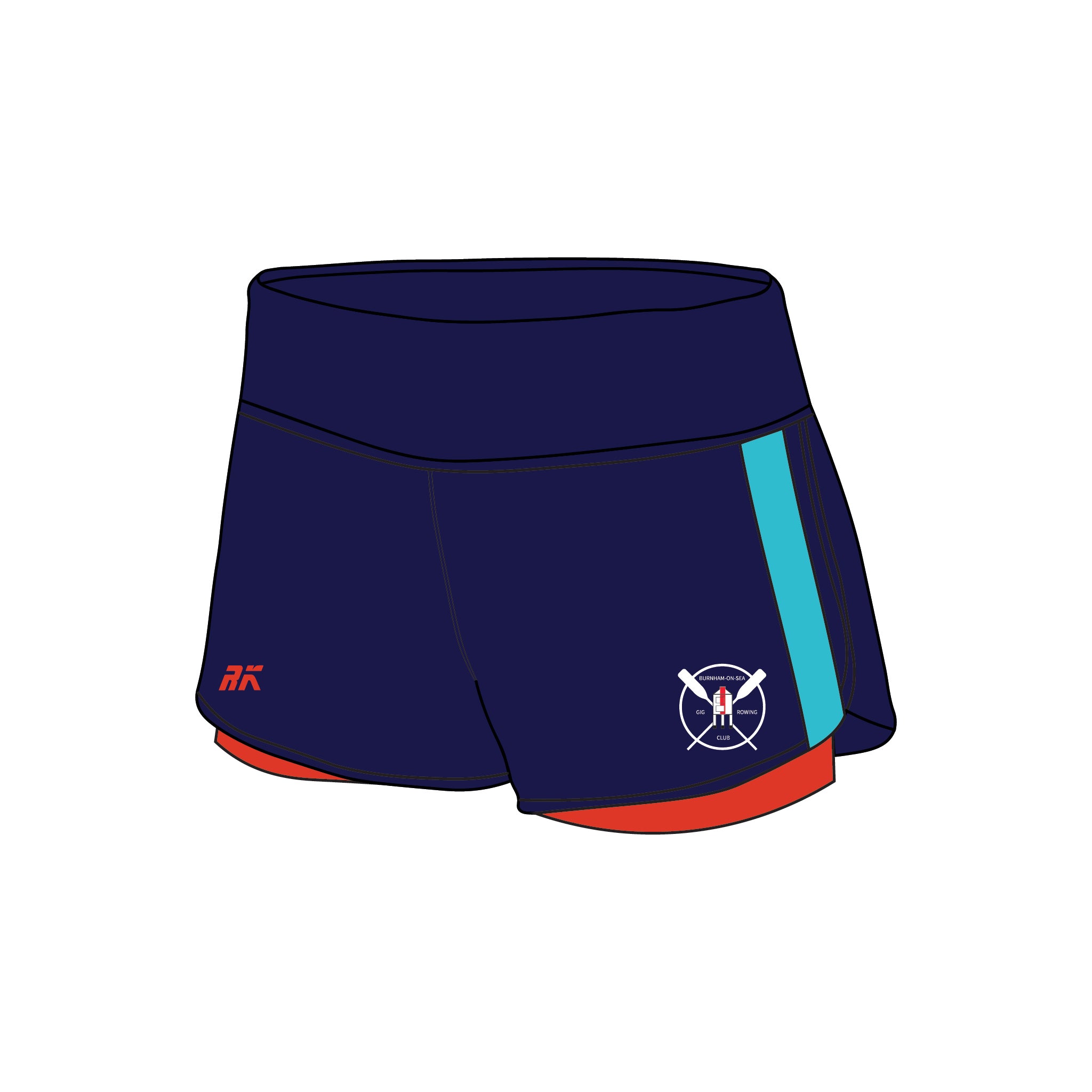 Burnham-On-Sea Gig Rowing Club Female Gym Shorts
