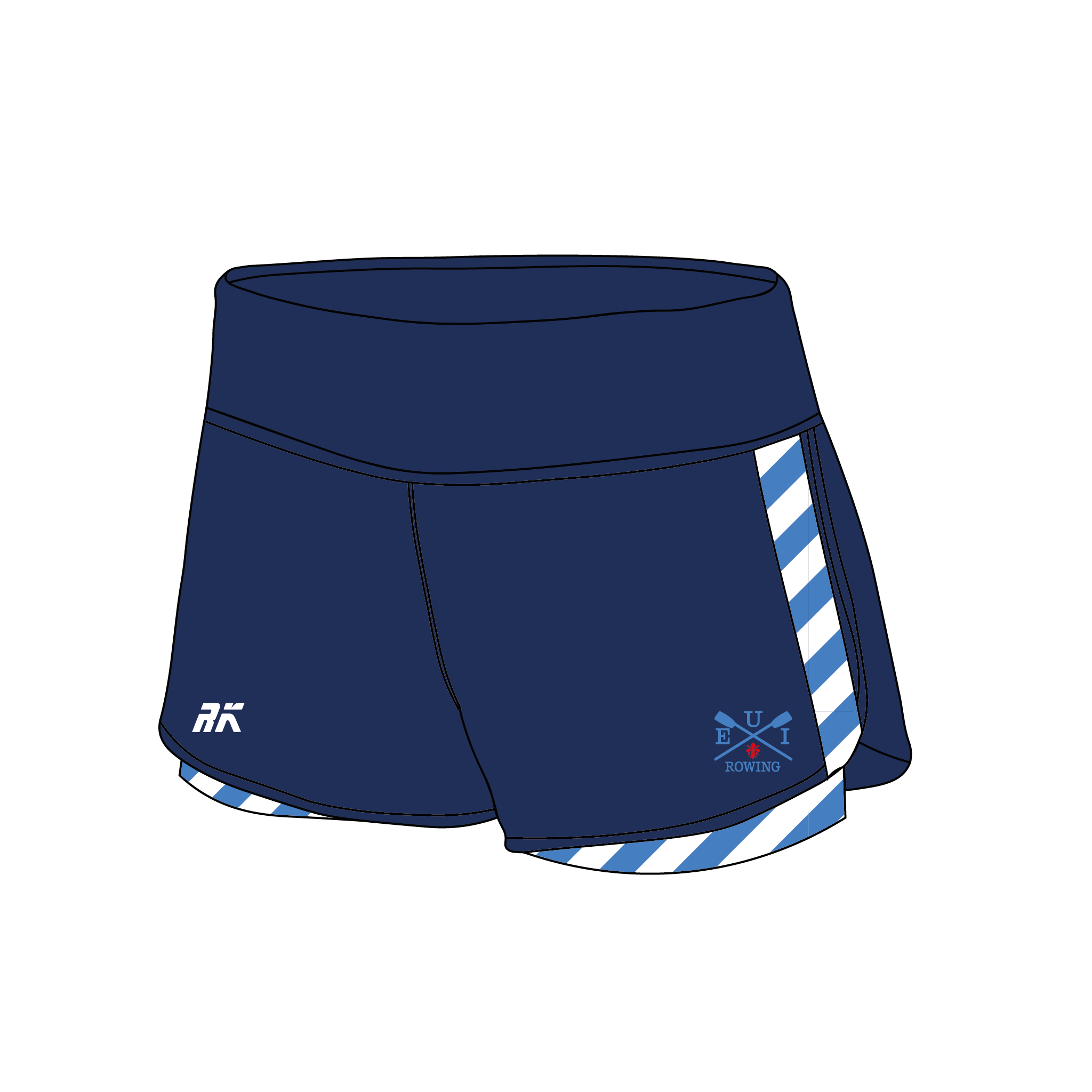 European University Institute - Florence Striped Female Gym Shorts