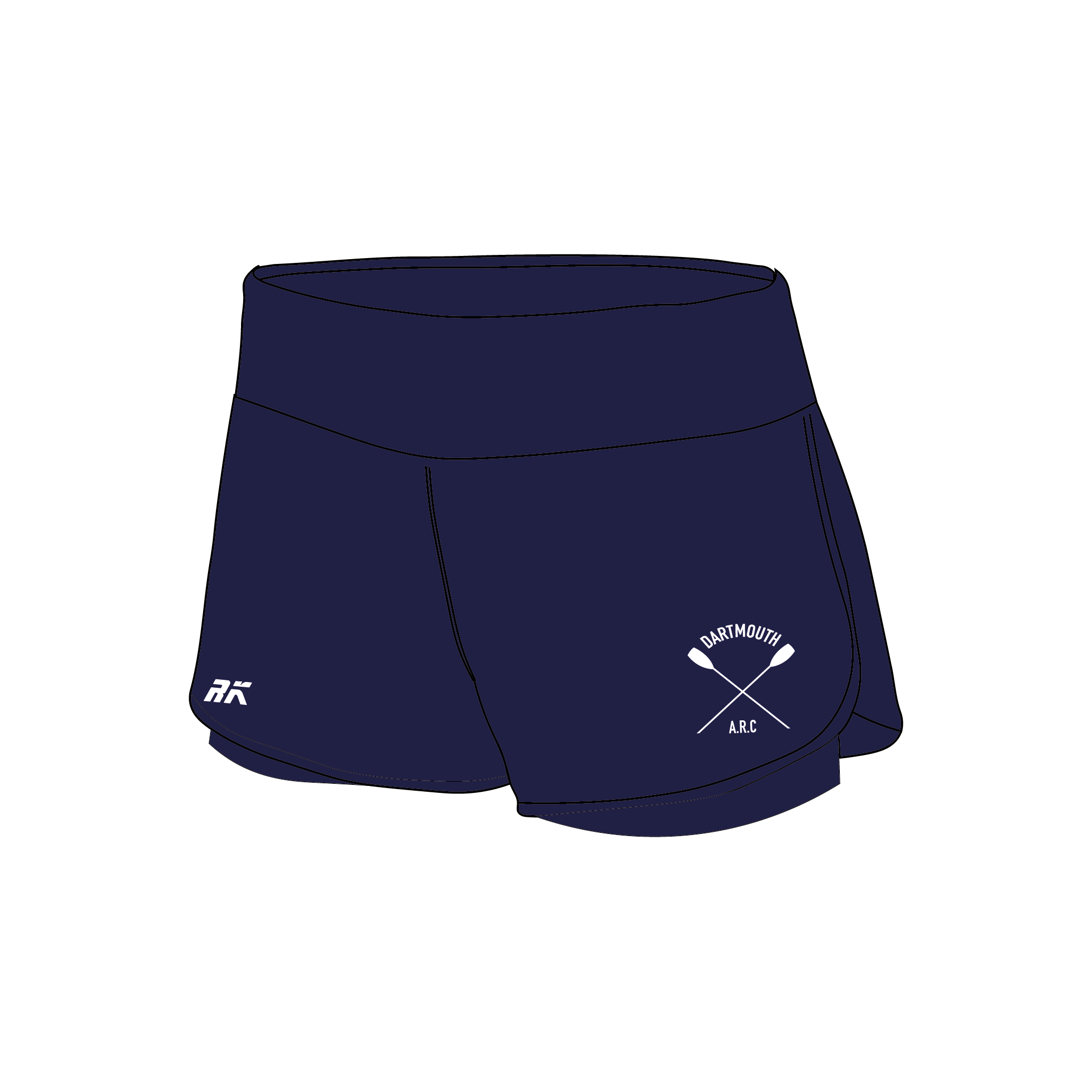Dartmouth ARC Navy Female Gym Shorts