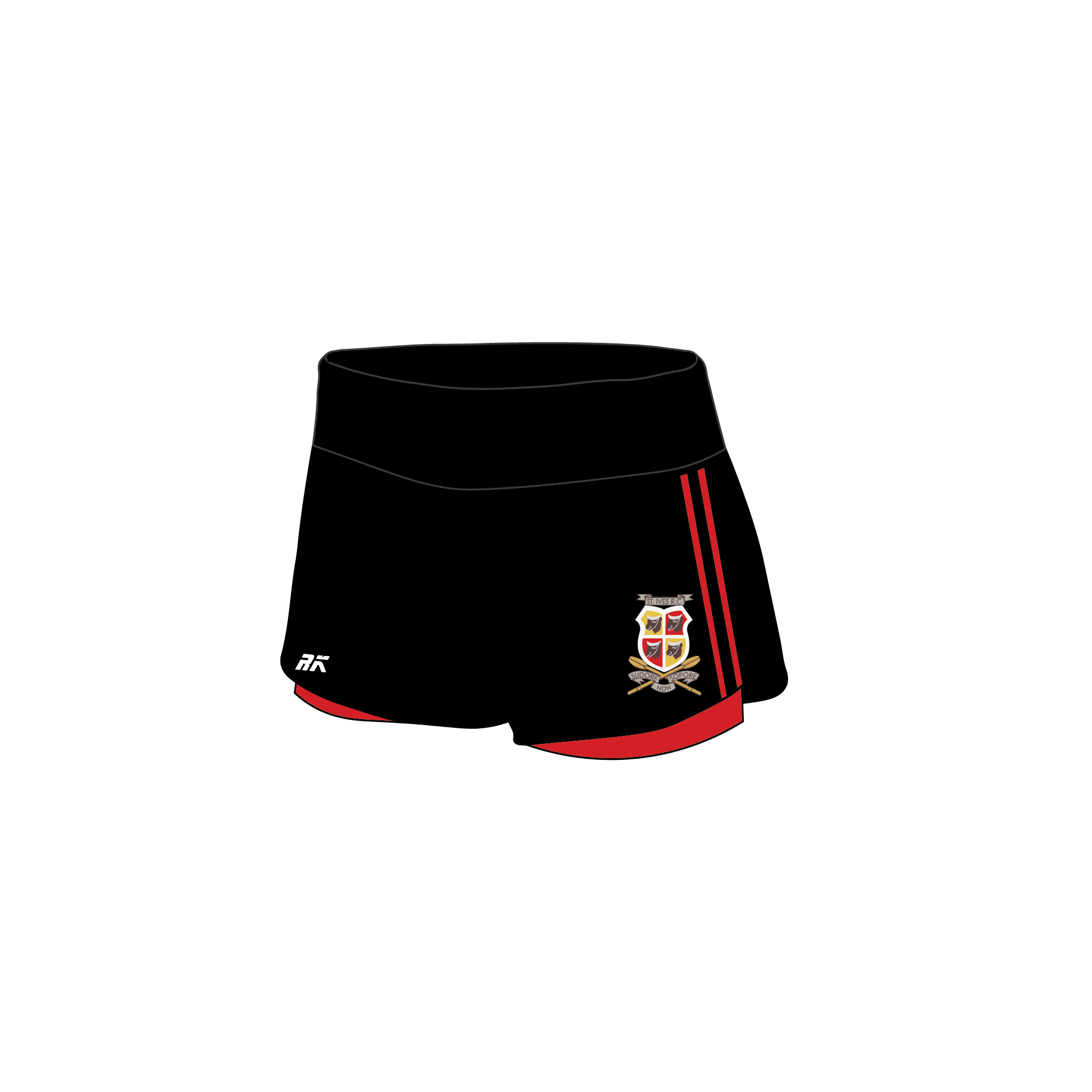 St Ives Rowing Club Female Striped Gym Shorts