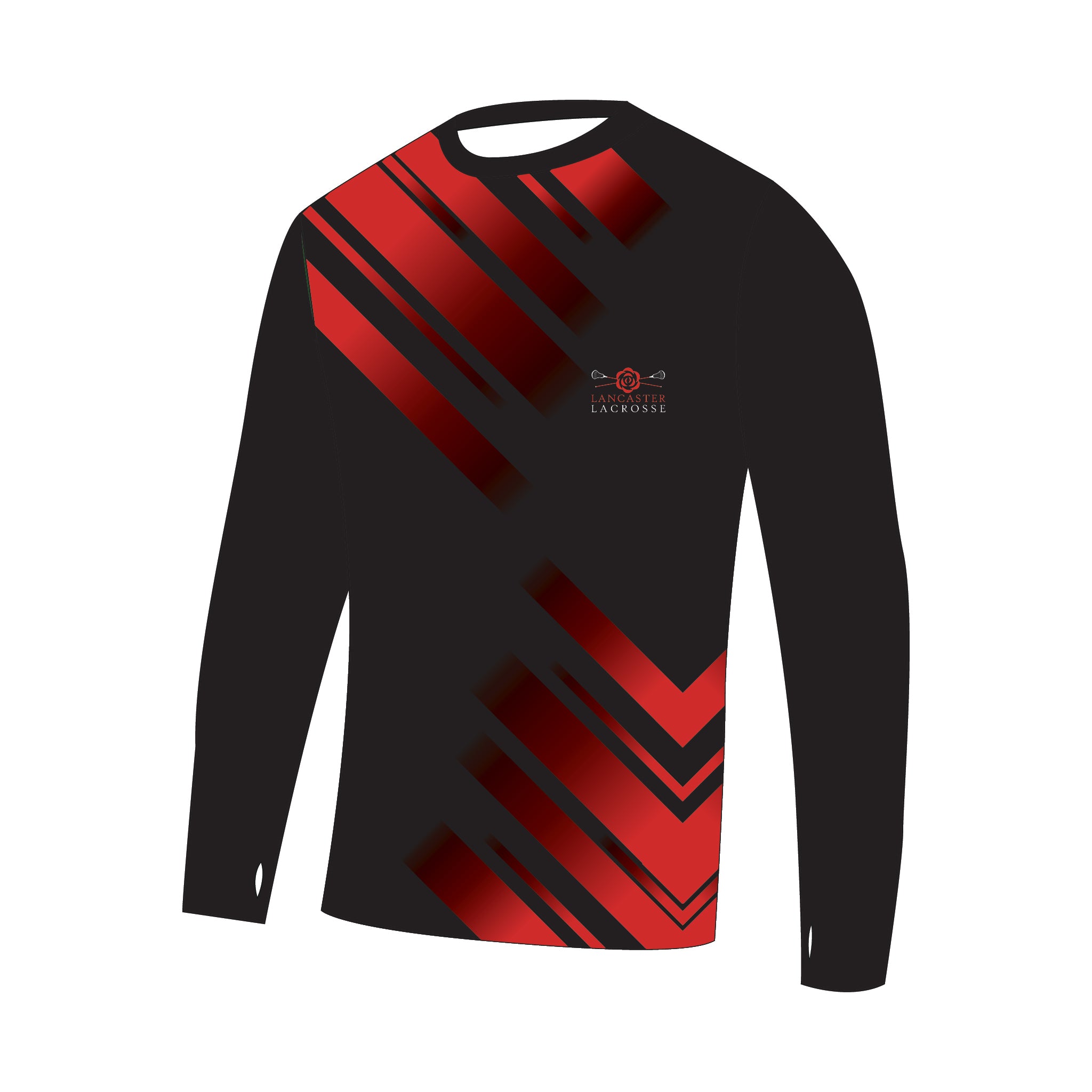 Lancaster University Lacrosse Bespoke Long Sleeve Gym T-Shirt 2