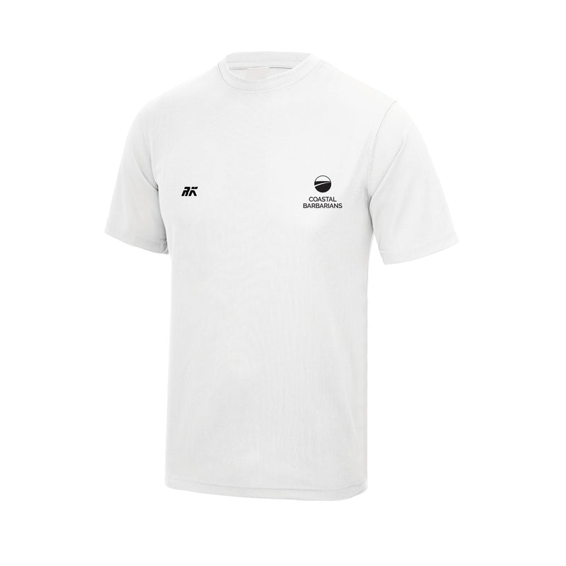 Coastal Barbarians White Gym T-shirt