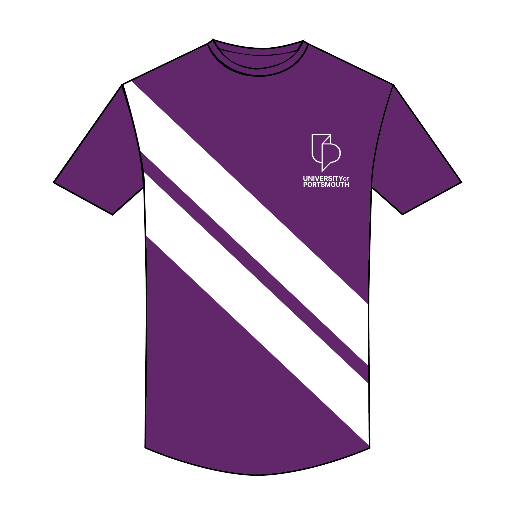 University of Portsmouth Rowing Bespoke Short Sleeve Gym T-shirt 2