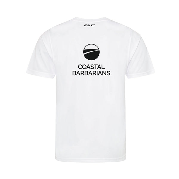 Coastal Barbarians White Gym T-shirt