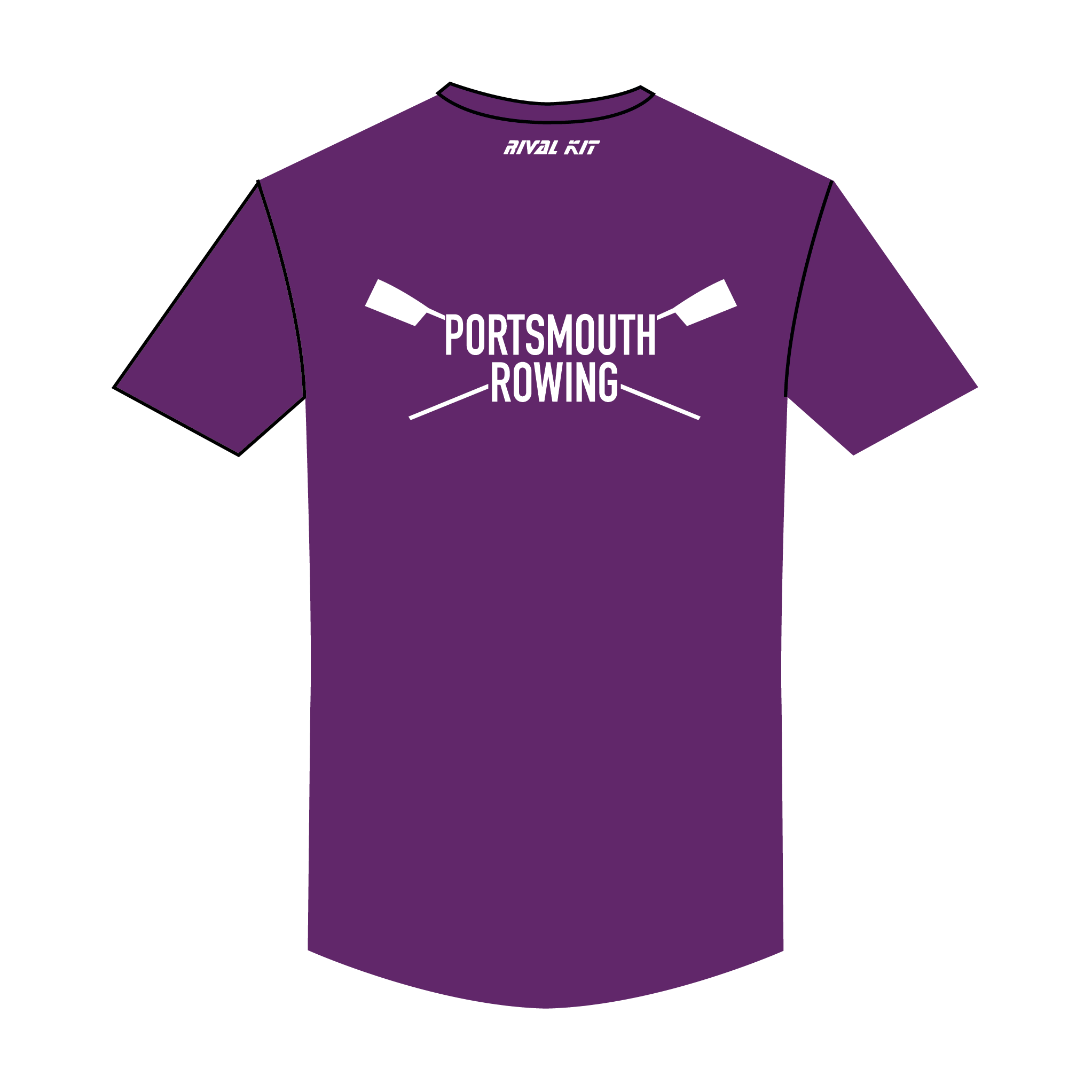 University of Portsmouth Rowing Bespoke Short Sleeve Gym T-shirt 2
