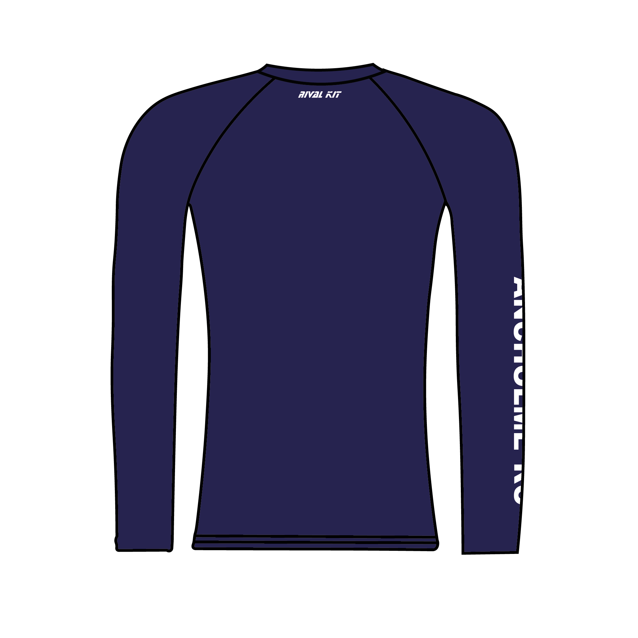 Ancholme Rowing Club Plain Navy Long Sleeve Base-Layer