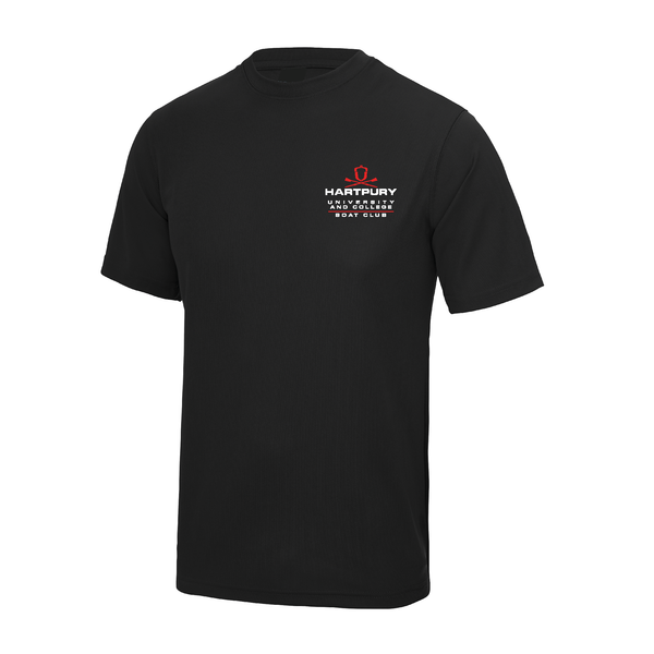 Hartpury University & College Black Short Sleeve Gym T-Shirt