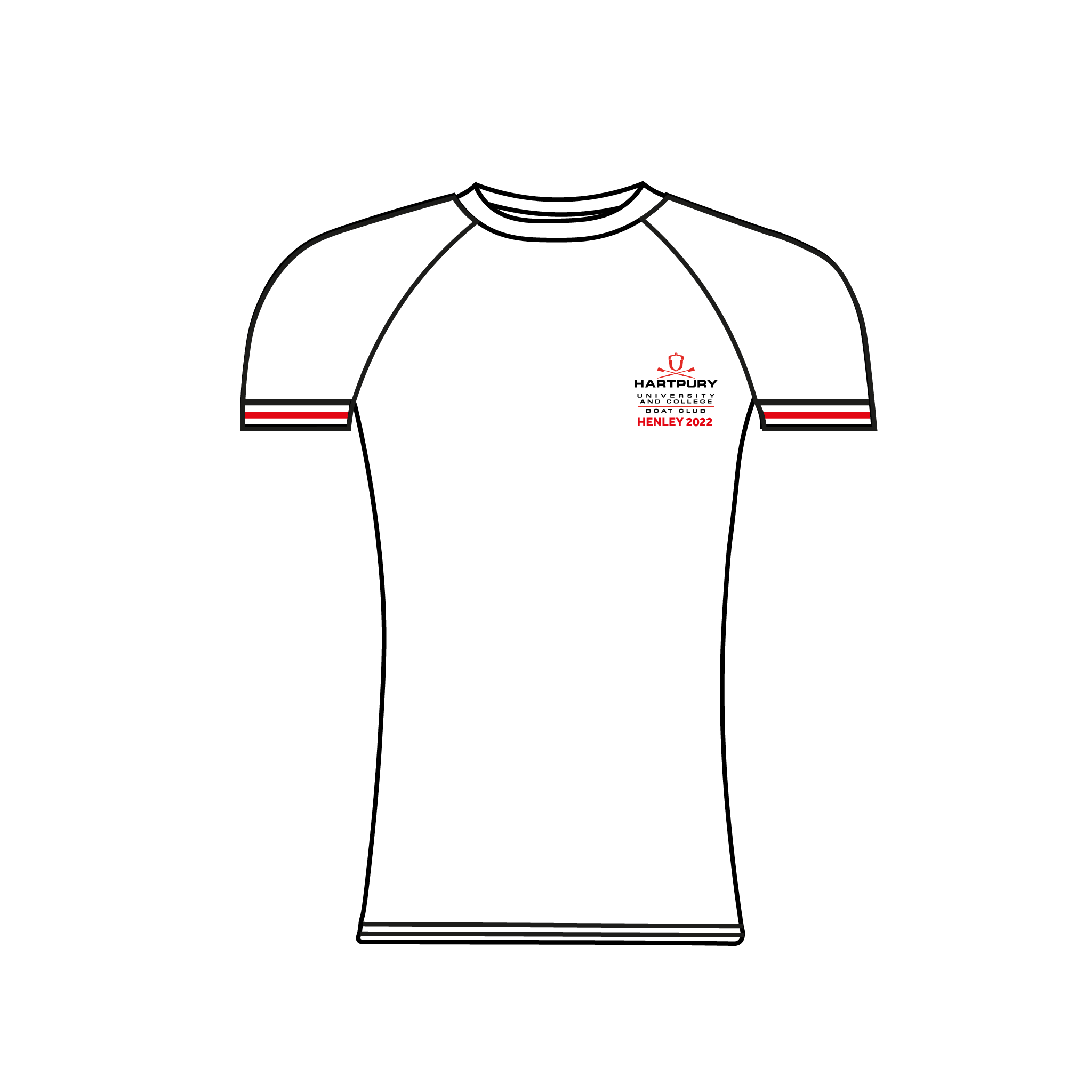 Hartpury University & College Henley White Short Sleeve Base-Layer
