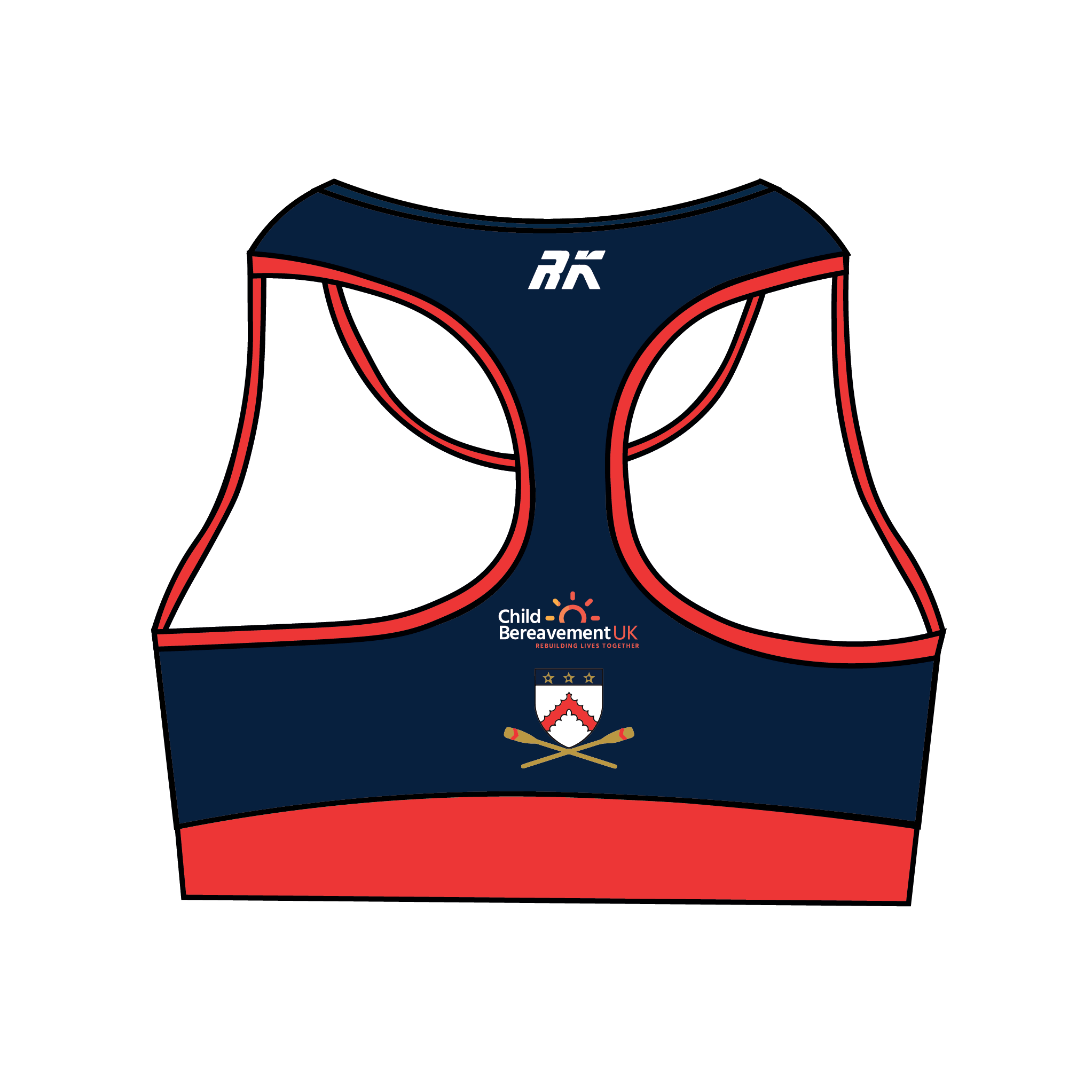 Keble College Oxford Boat Club Racer Back Sports Bra