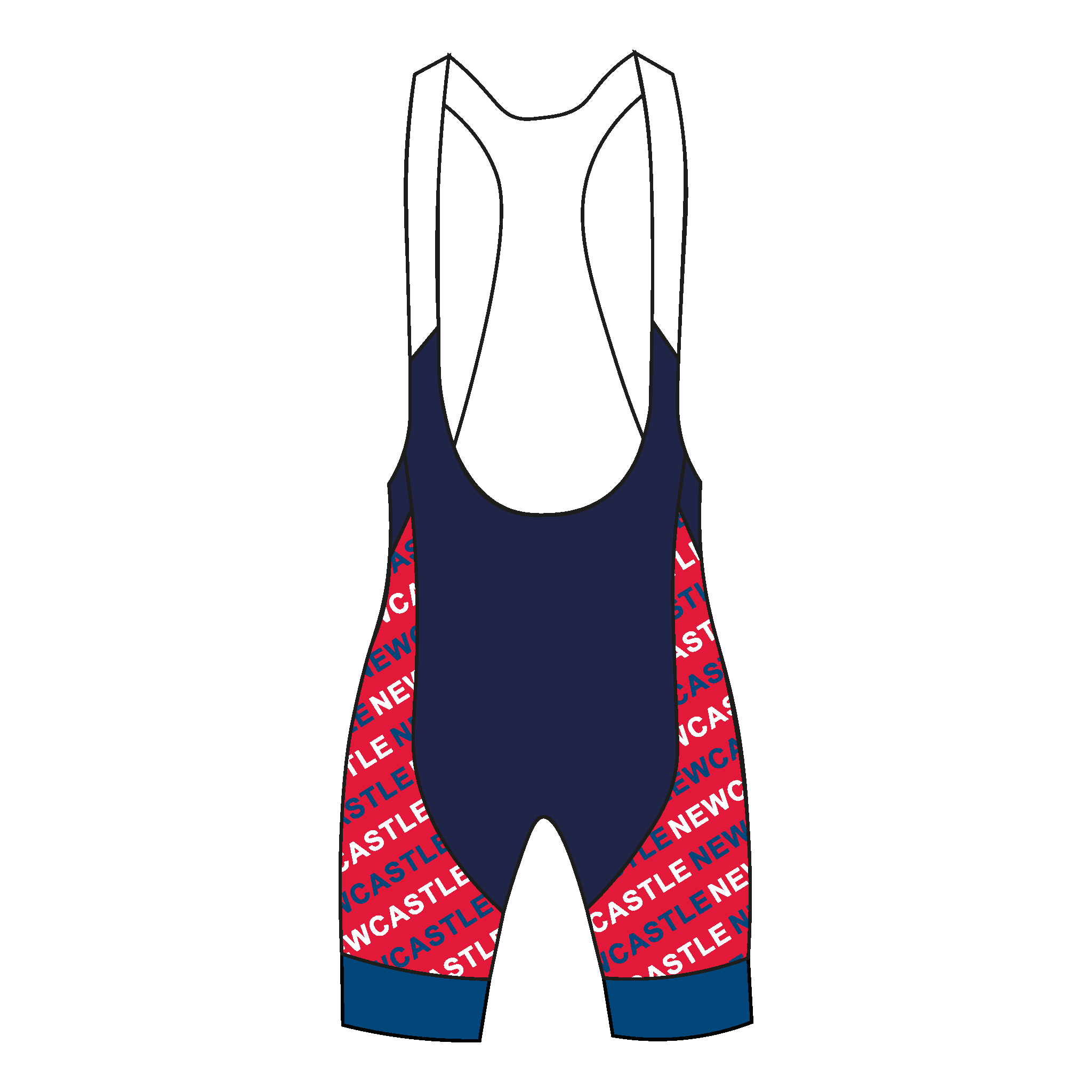 Newcastle University BC Varsity Bib Shorts