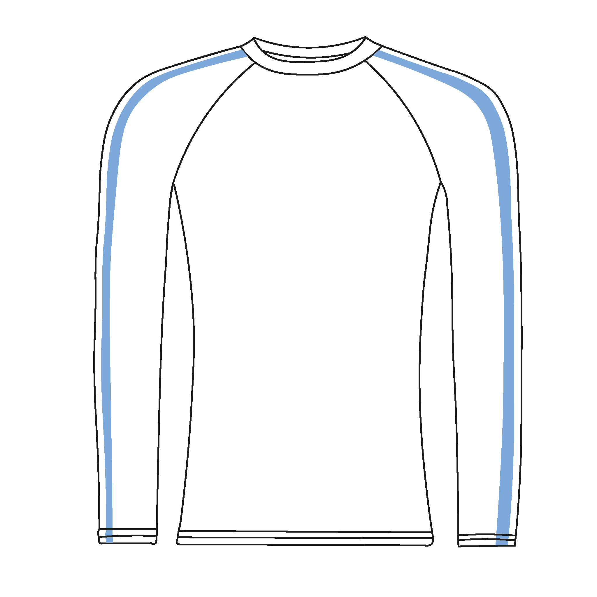 Hughes Hall BC Long Sleeve White Baselayer