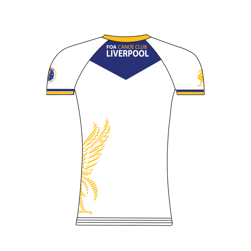 Friends of Allonby Canoe Club Liverpool On Water Competition Lycra White Short Sleeve 2nd kit