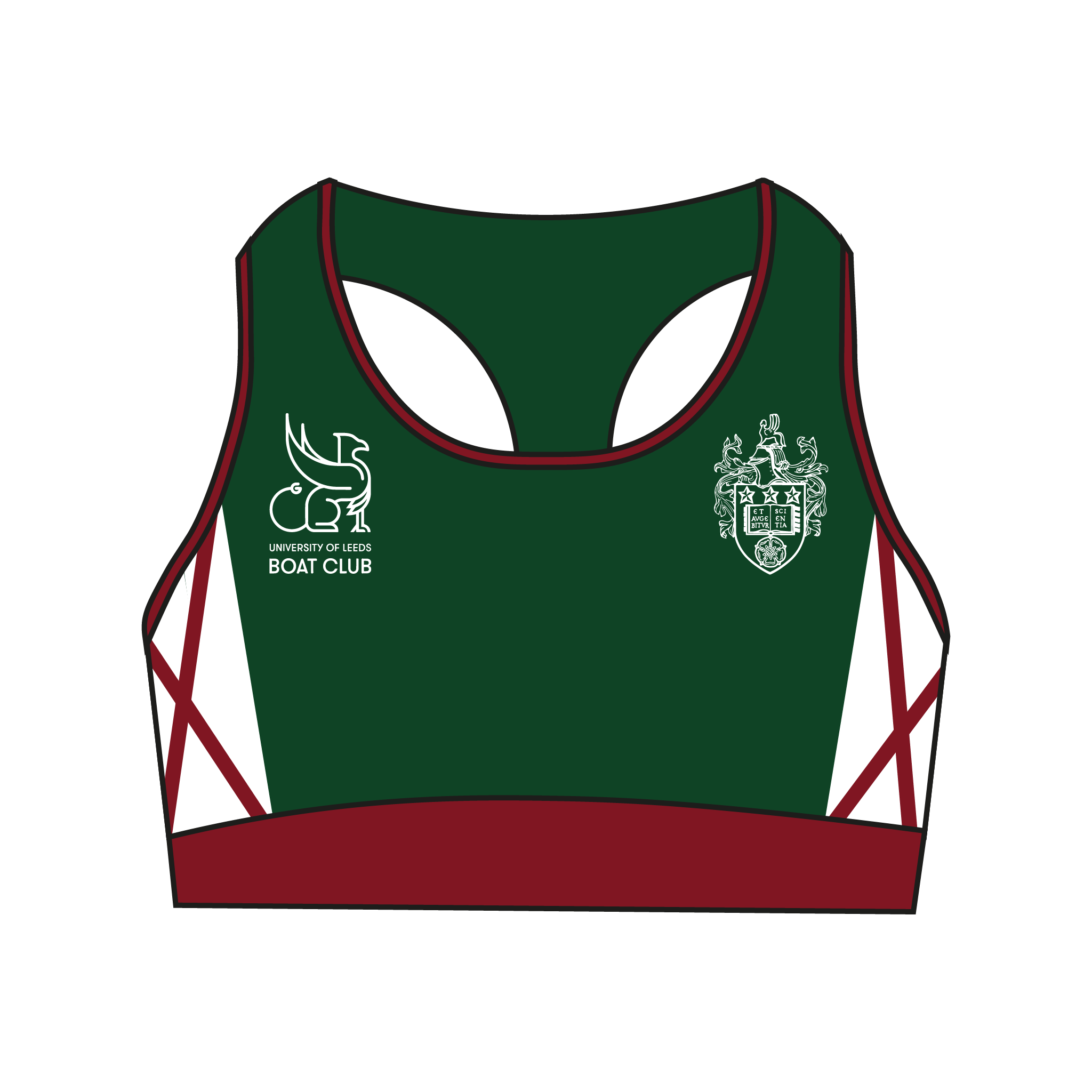 Leeds University Racerback Sports Bra