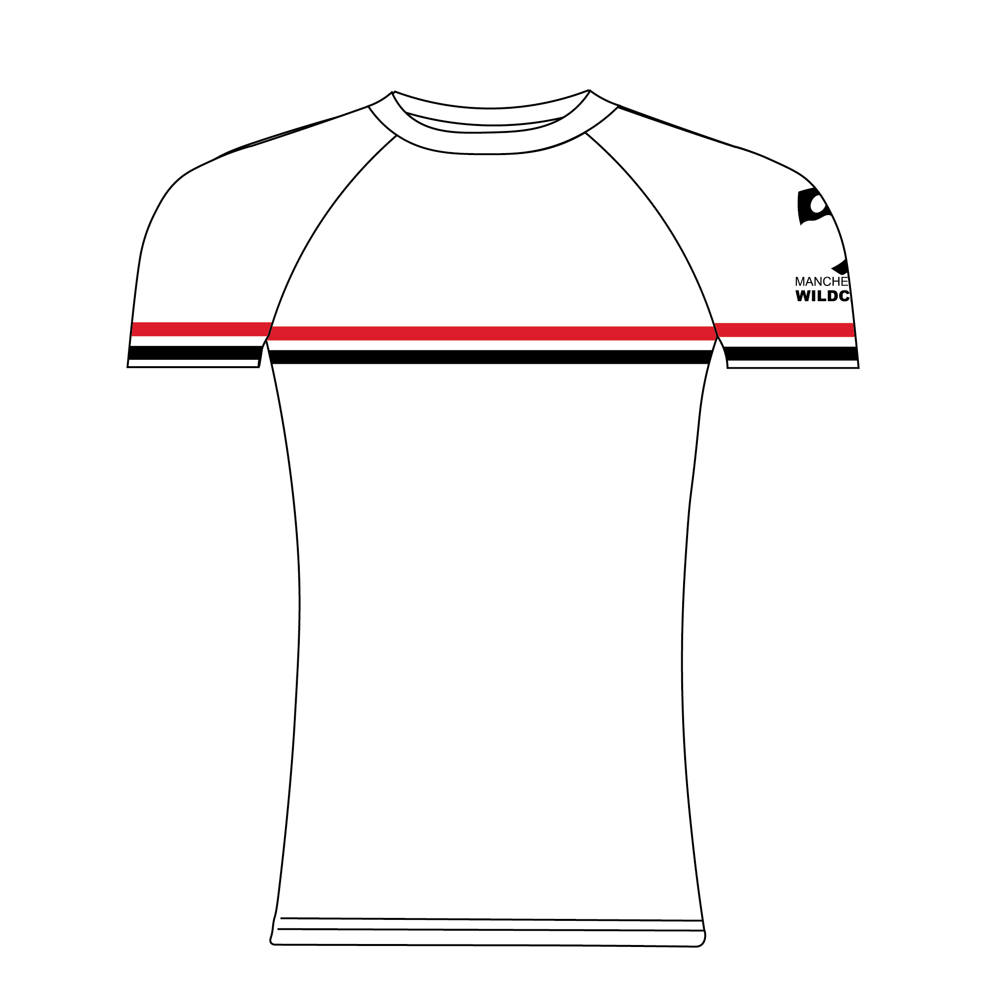 Manchester Wildcats White Short Sleeve Base-Layer