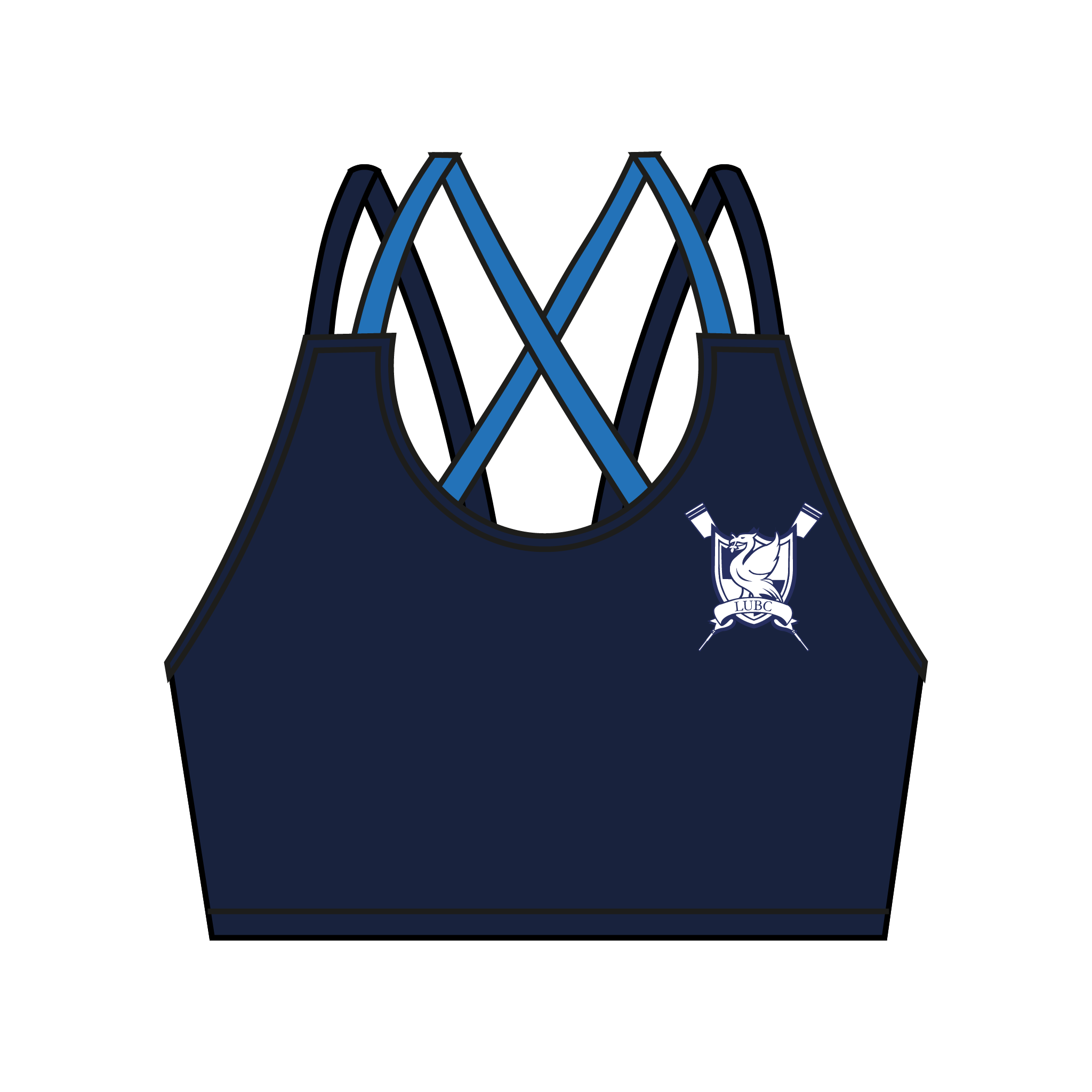 Liverpool University Boat Club Strappy Sports Bra