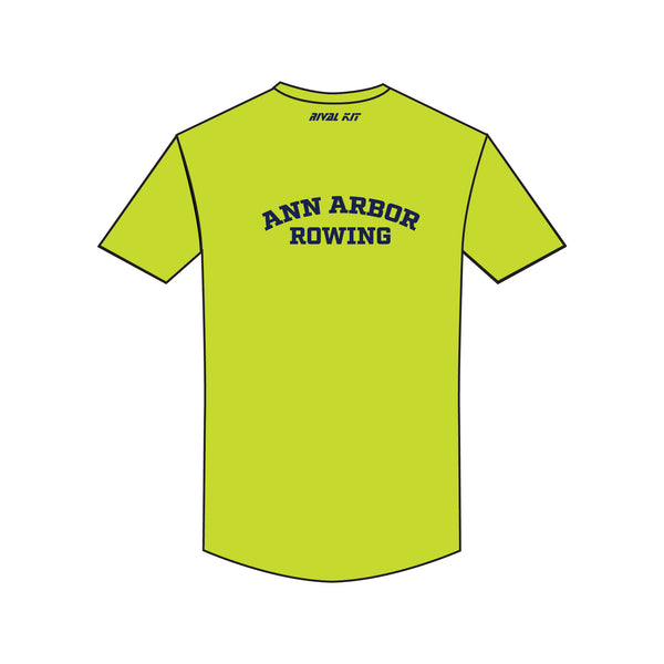 Ann Arbor Rowing Club Bespoke Short sleeve Gym T-shirt (Hi-Vis)