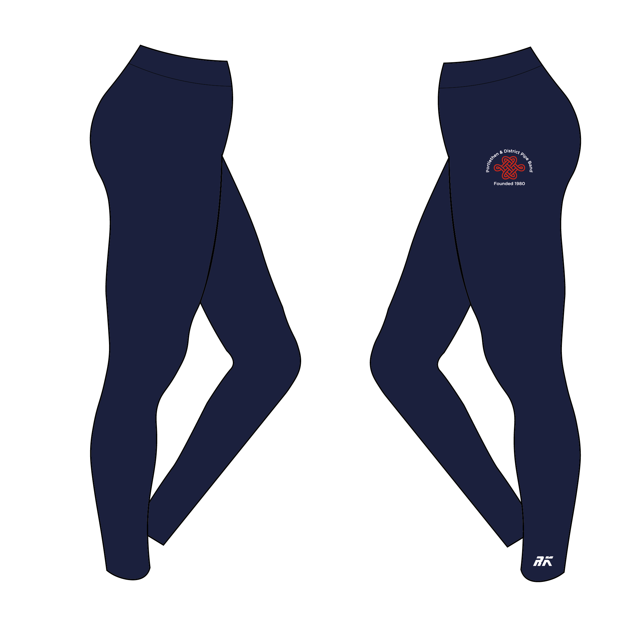 Portlethen & District Pipe Band Navy Leggings