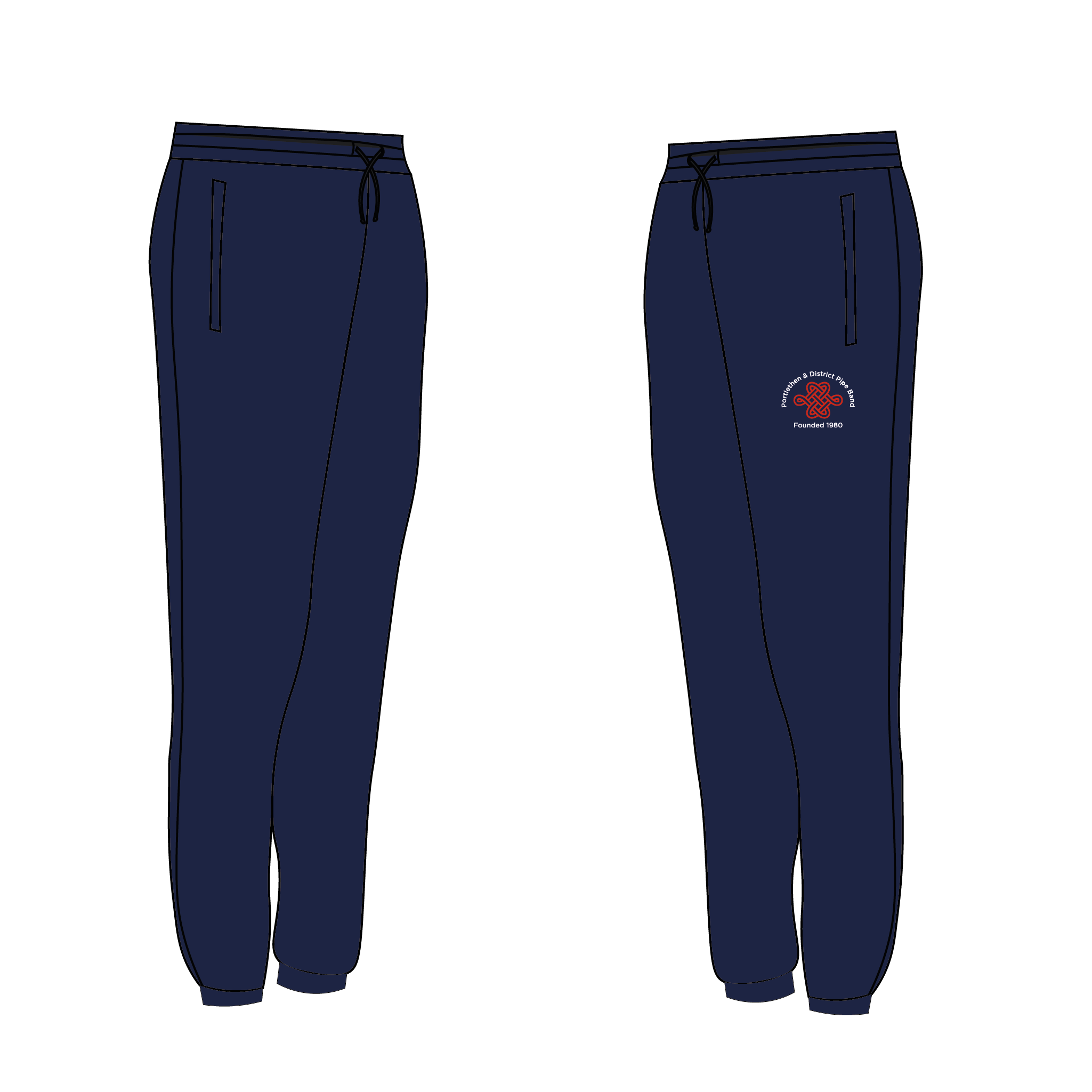 Portlethen & District Pipe Band Navy Joggies