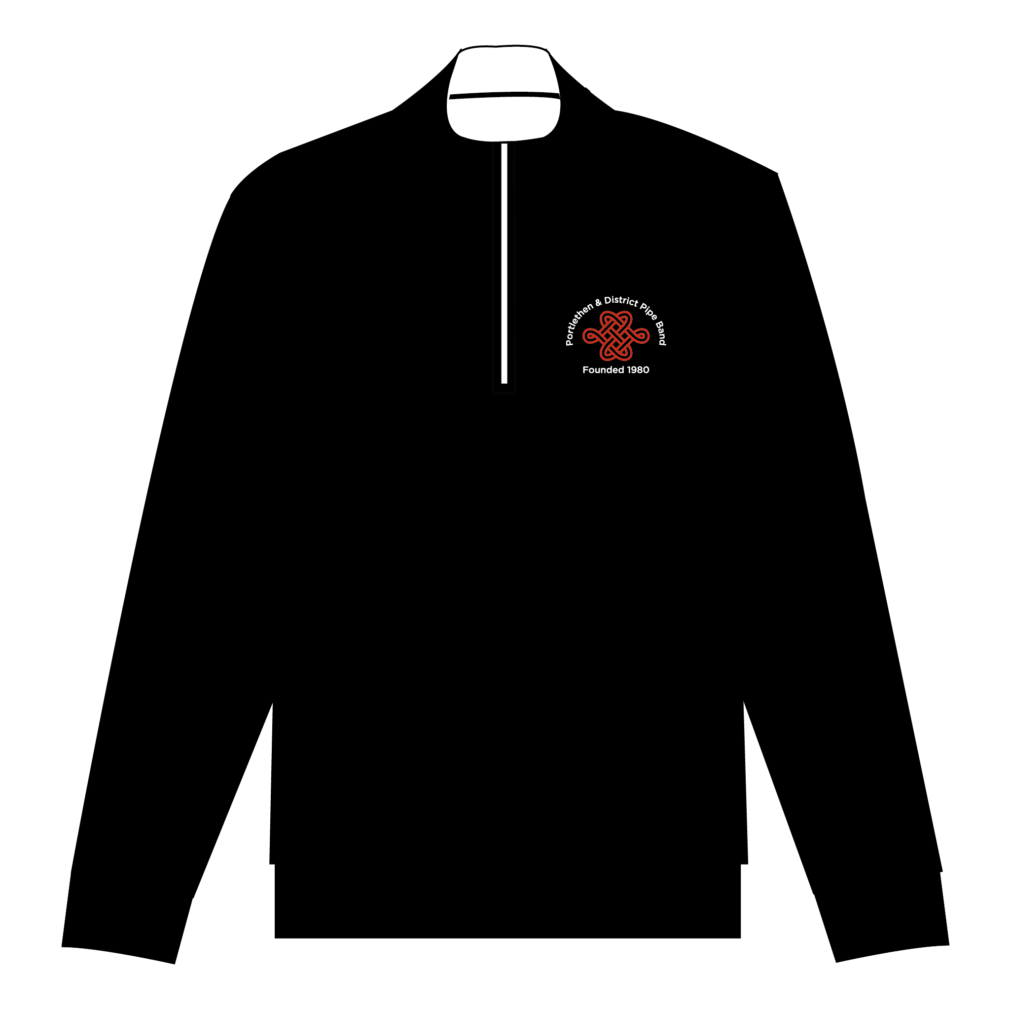 Portlethen & District Pipe Band Black Q-zip