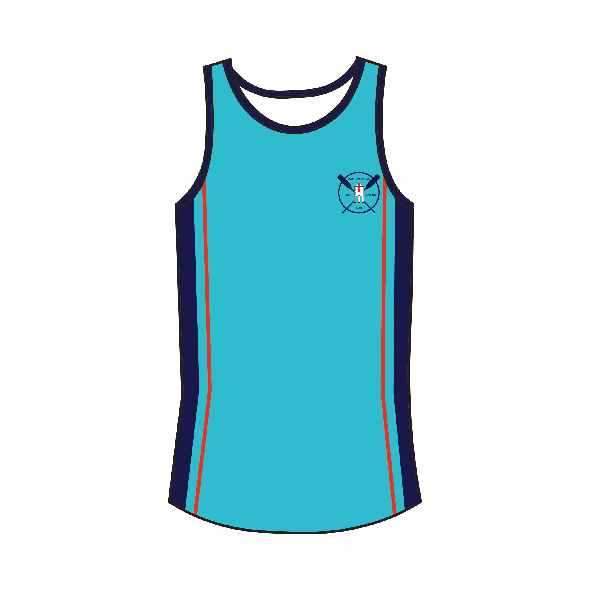 Burnham-On-Sea Gig Rowing Club Gym Vest 3