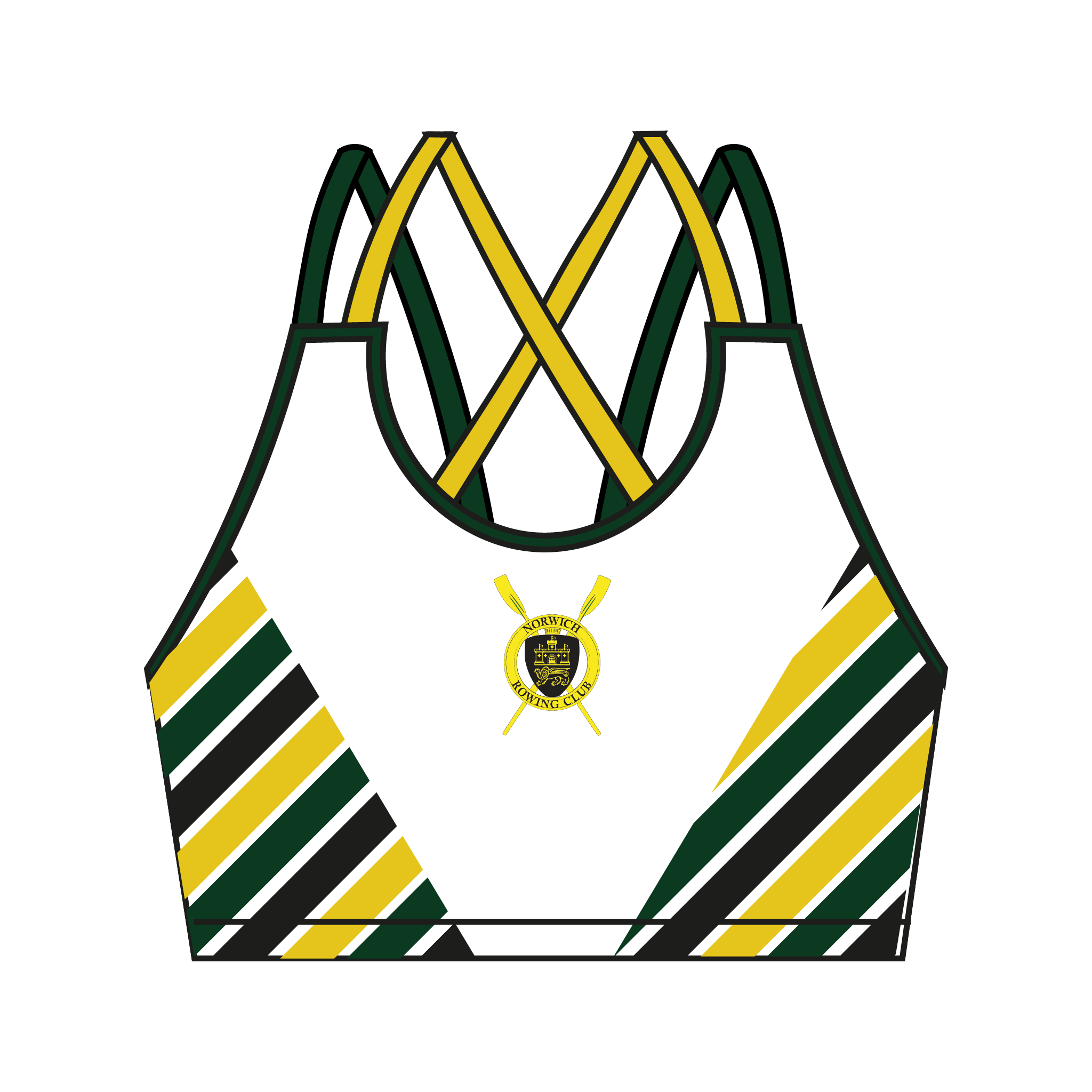 Norwich Rowing Club Strappy Sports Bra