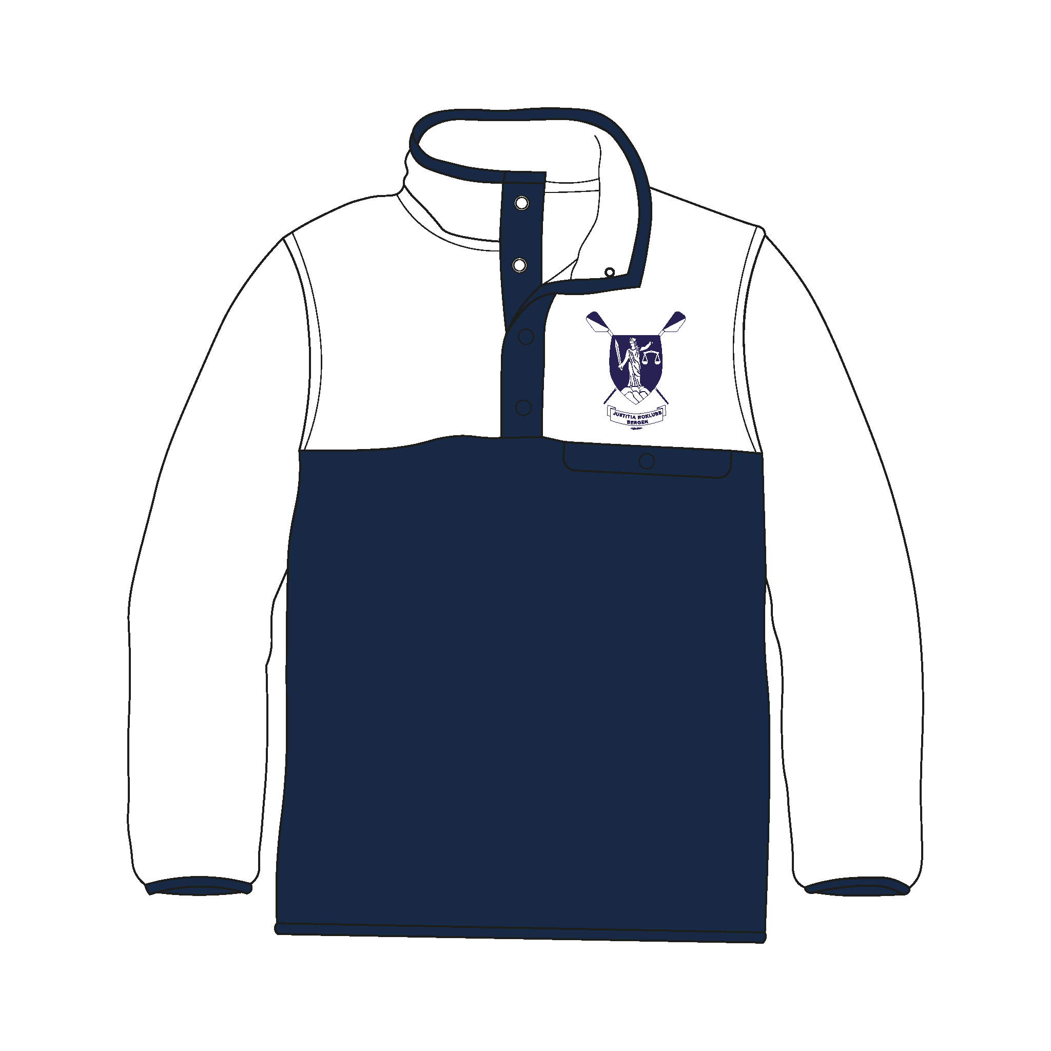 Justitia Roklubb Boat Club Bespoke Fleece