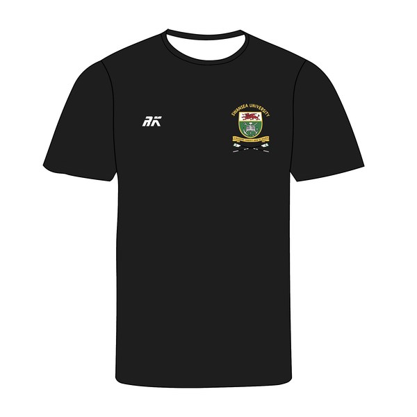 Swansea University Boat Club Black Bespoke Gym T-shirt