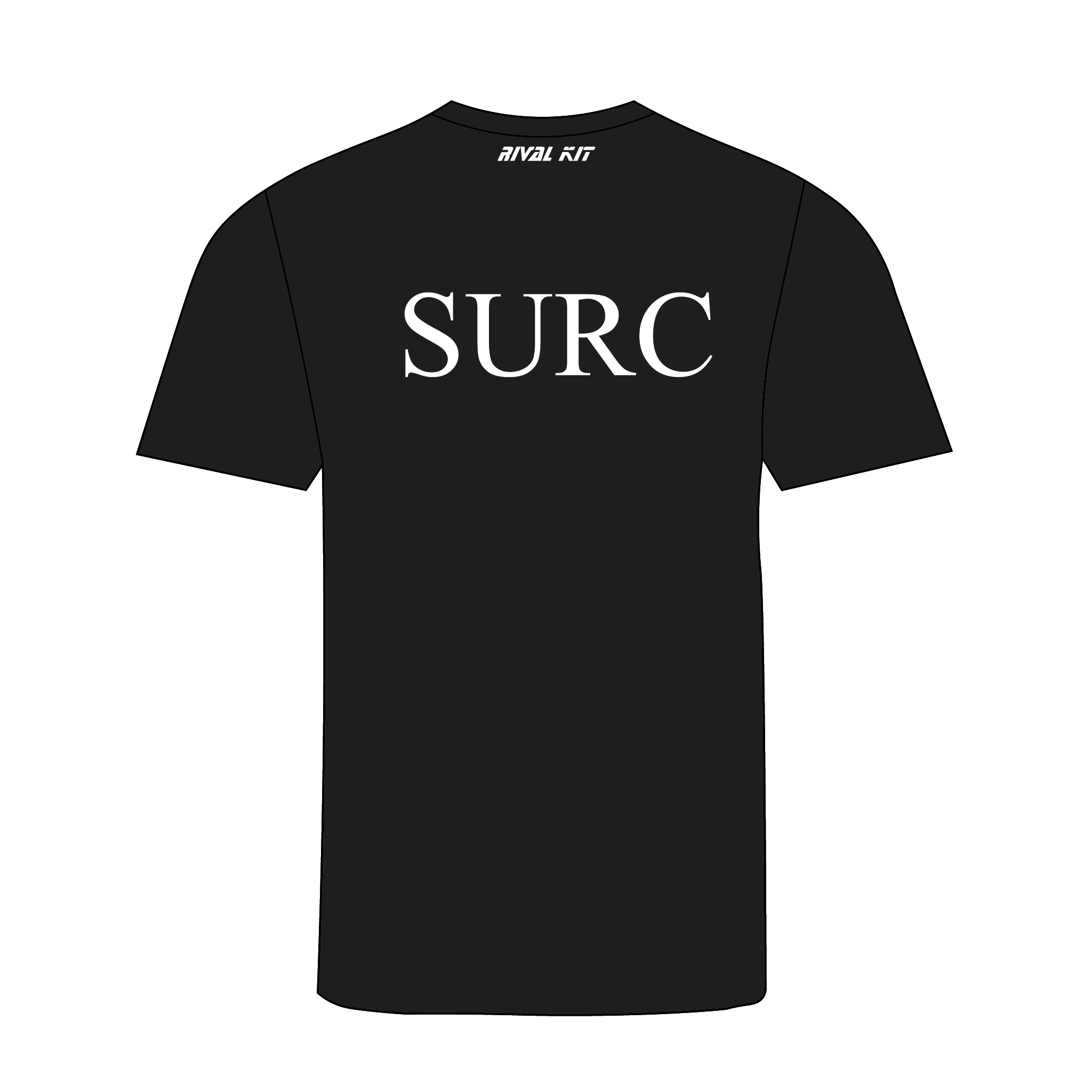 Swansea University Boat Club Black Bespoke Gym T-shirt