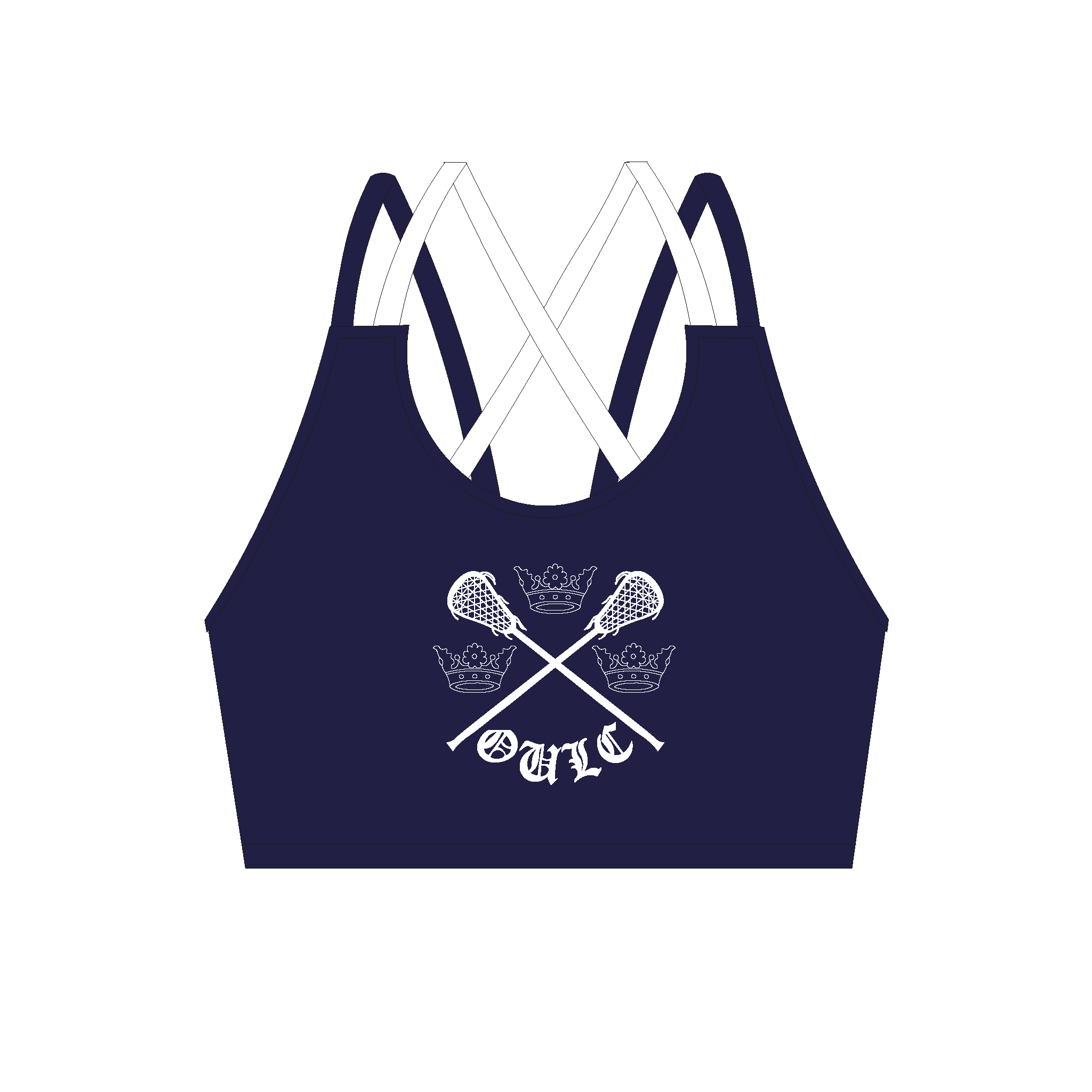 Oxford University Lacrosse Club Strappy Sports Bra