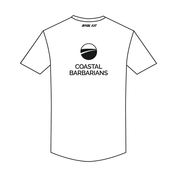 Coastal Barbarians White Bespoke Gym T-Shirt