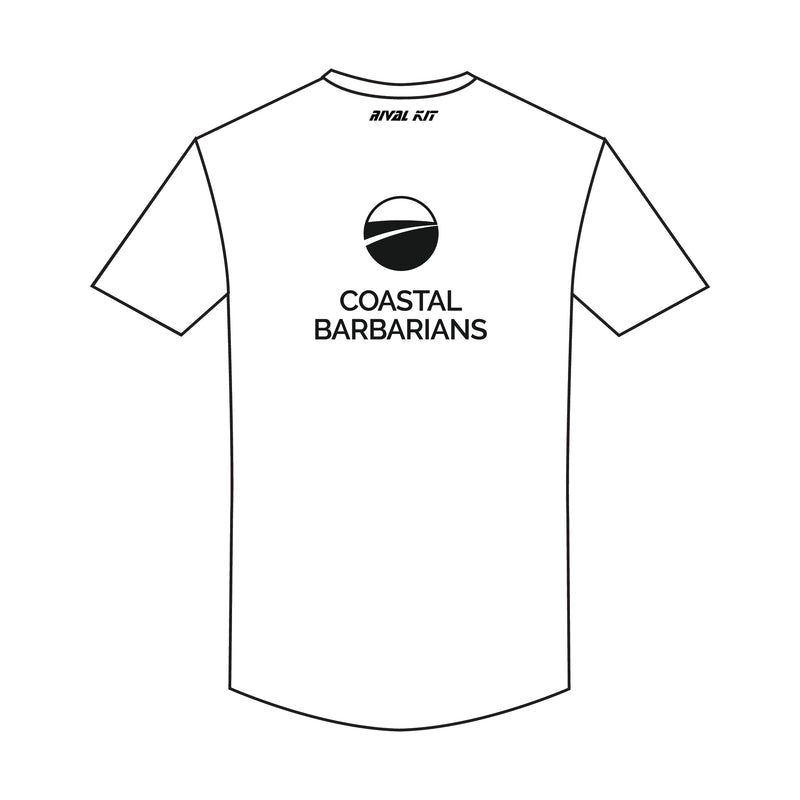 Coastal Barbarians White Bespoke Gym T-Shirt