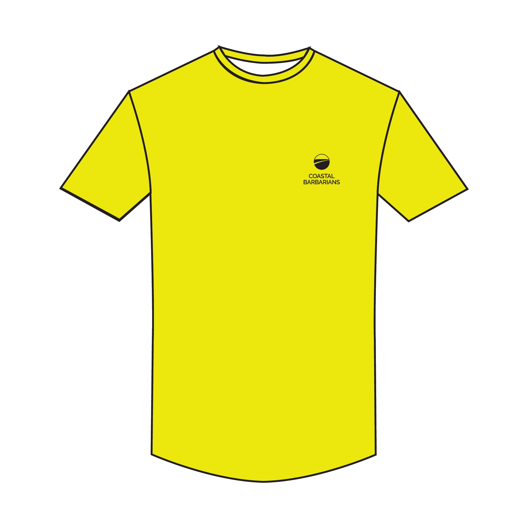 Coastal Barbarians Hi-Vis Bespoke Gym T-Shirt