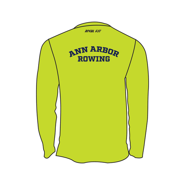 Ann Arbor Rowing Club Bespoke Long Sleeve Gym T-Shirt (Hi-Vis)