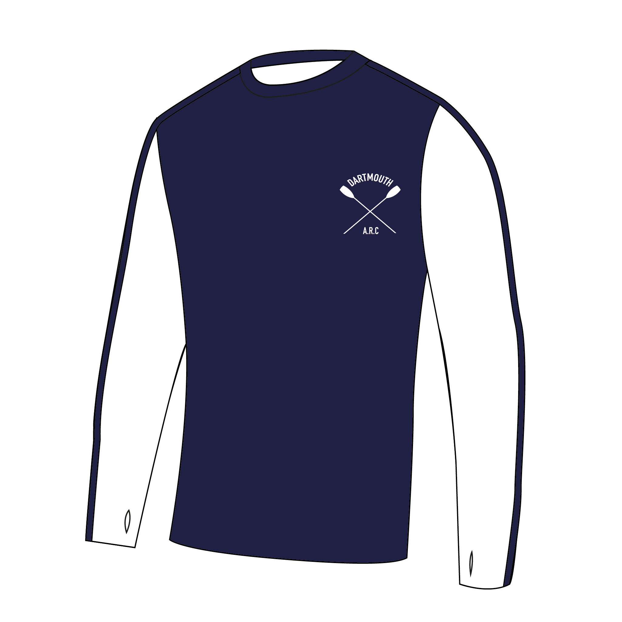 Dartmouth ARC Bespoke Navy Long Sleeve Gym T-Shirt