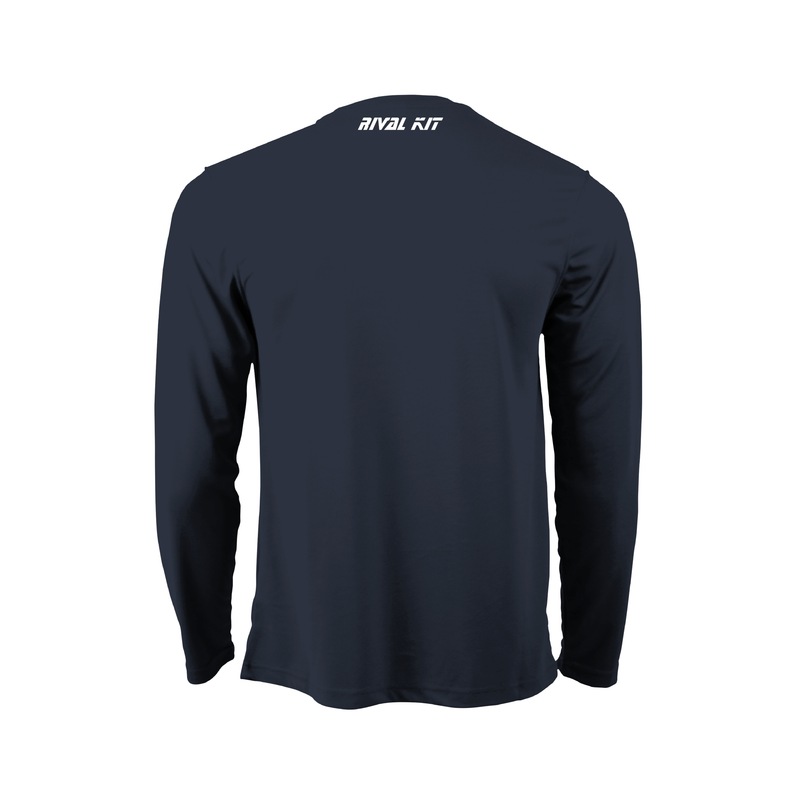 White Rock Rowing Long Sleeve Black Gym T-Shirt