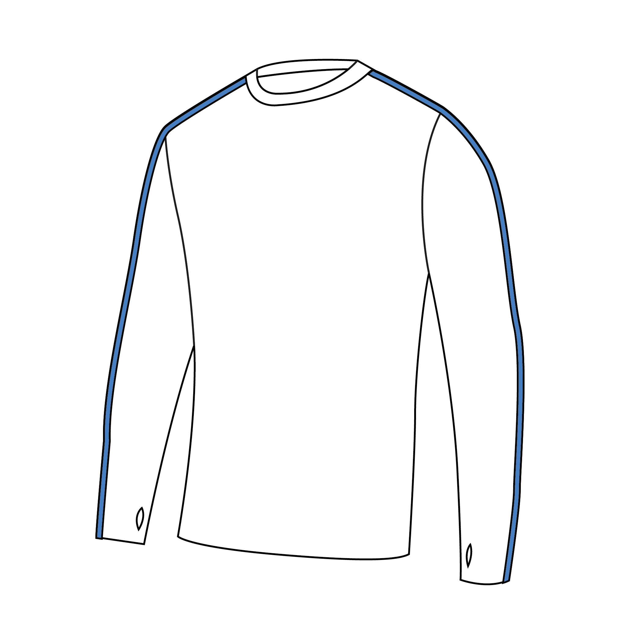 European University Institute - Florence Bespoke Long Sleeve Gym T-Shirt